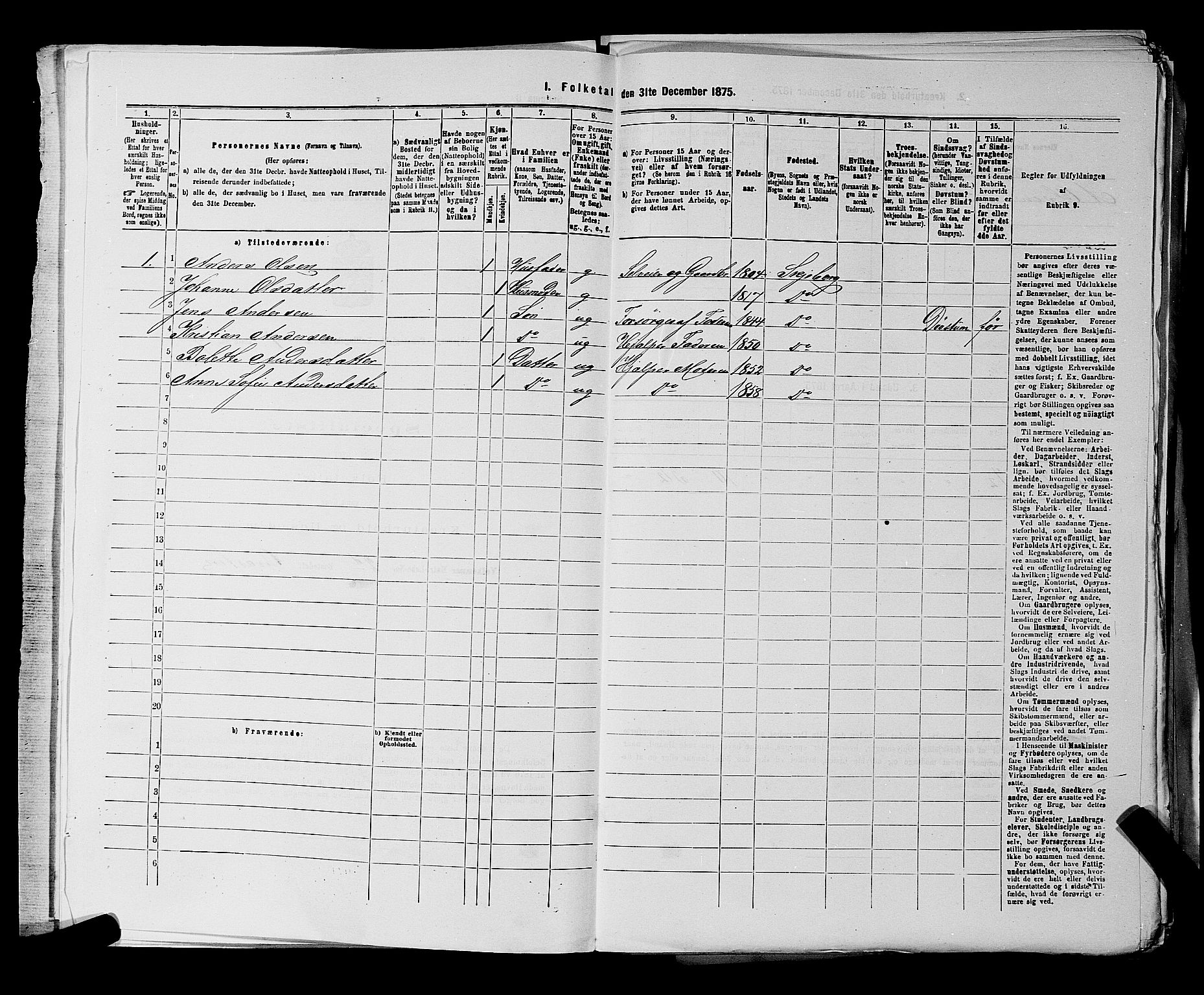 RA, Folketelling 1875 for 0115P Skjeberg prestegjeld, 1875, s. 49