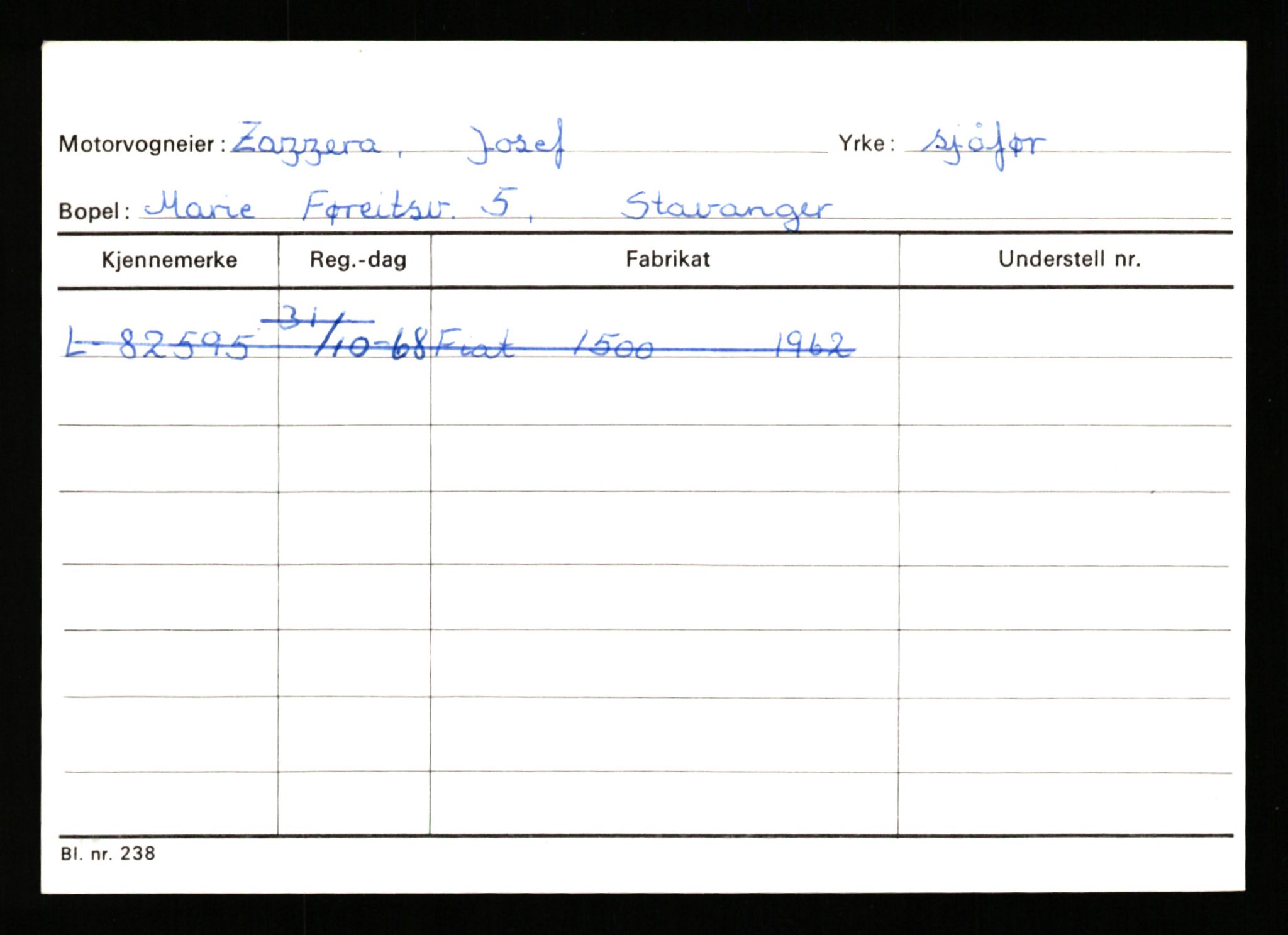 Stavanger trafikkstasjon, AV/SAST-A-101942/0/H/L0043: Viste - Øksendal, 1930-1971, s. 1631