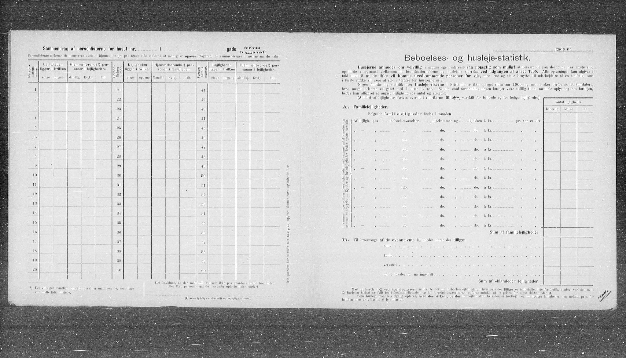 OBA, Kommunal folketelling 31.12.1905 for Kristiania kjøpstad, 1905, s. 54760