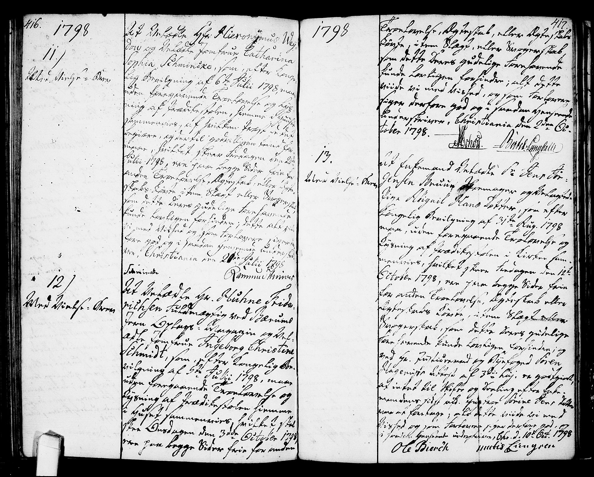 Oslo domkirke Kirkebøker, AV/SAO-A-10752/L/La/L0010: Forlovererklæringer nr. 10, 1789-1807, s. 416-417