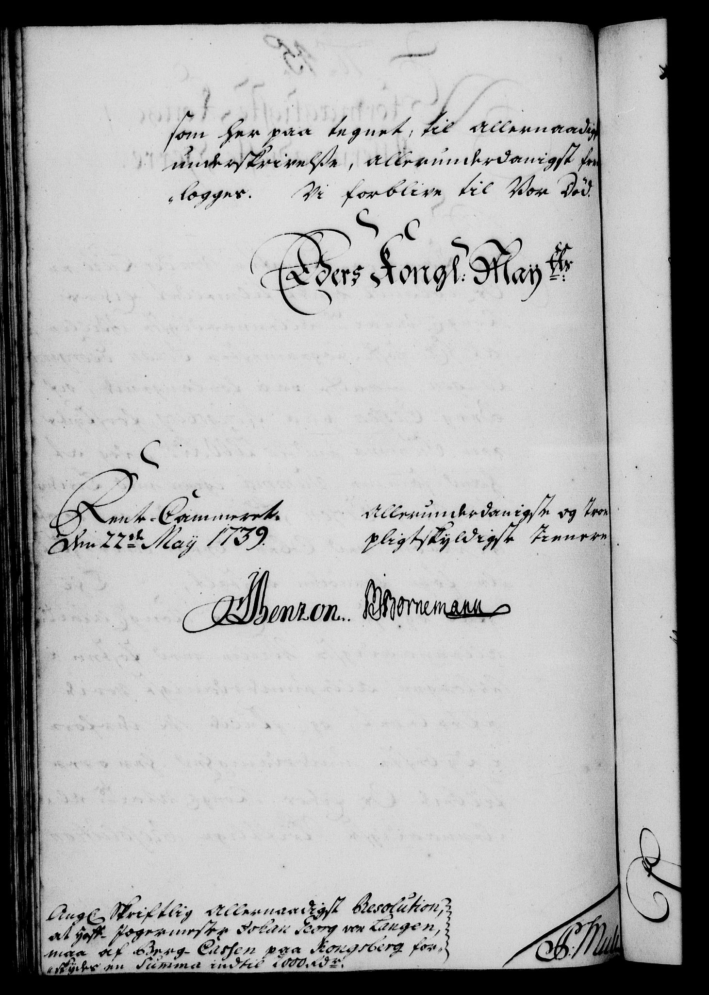 Rentekammeret, Kammerkanselliet, RA/EA-3111/G/Gf/Gfa/L0022: Norsk relasjons- og resolusjonsprotokoll (merket RK 52.22), 1739, s. 347