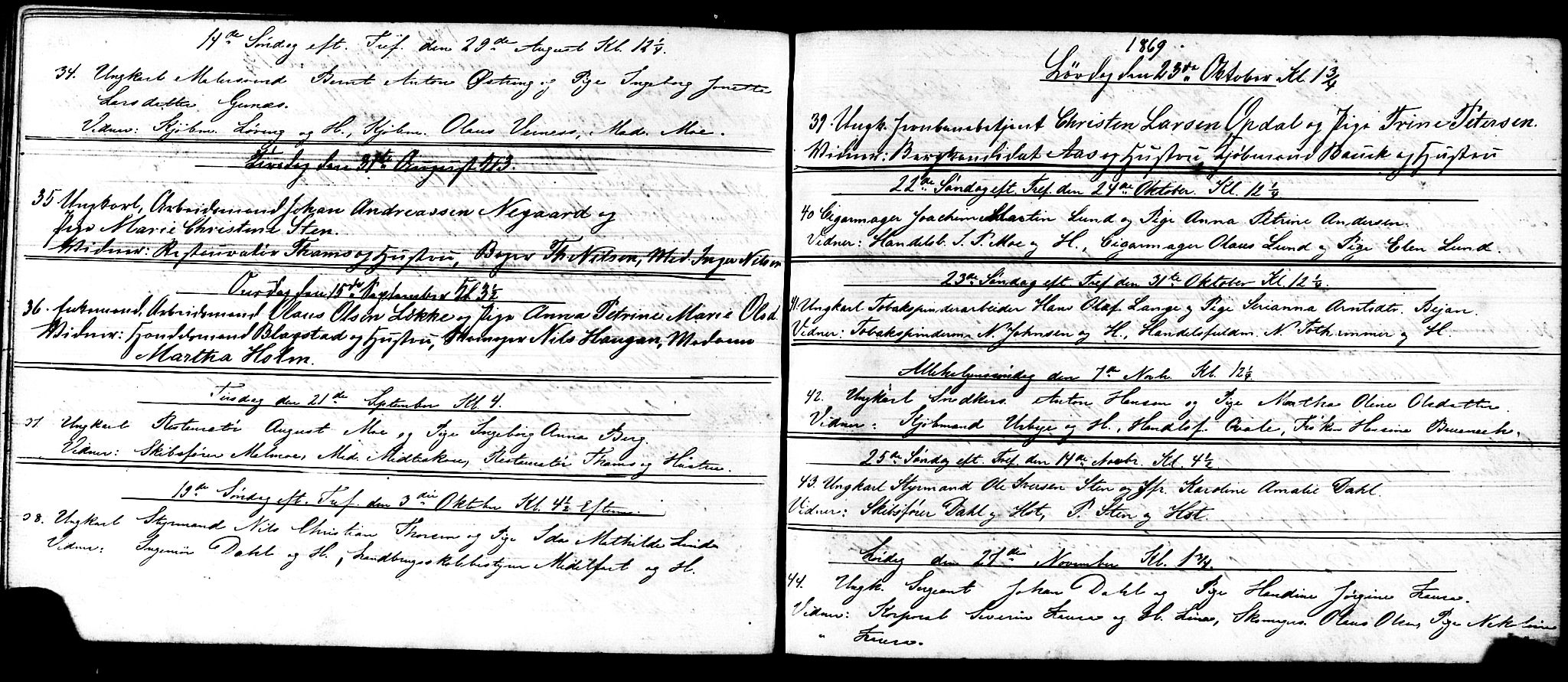 Ministerialprotokoller, klokkerbøker og fødselsregistre - Sør-Trøndelag, AV/SAT-A-1456/601/L0089: Klokkerbok nr. 601C07, 1854-1877