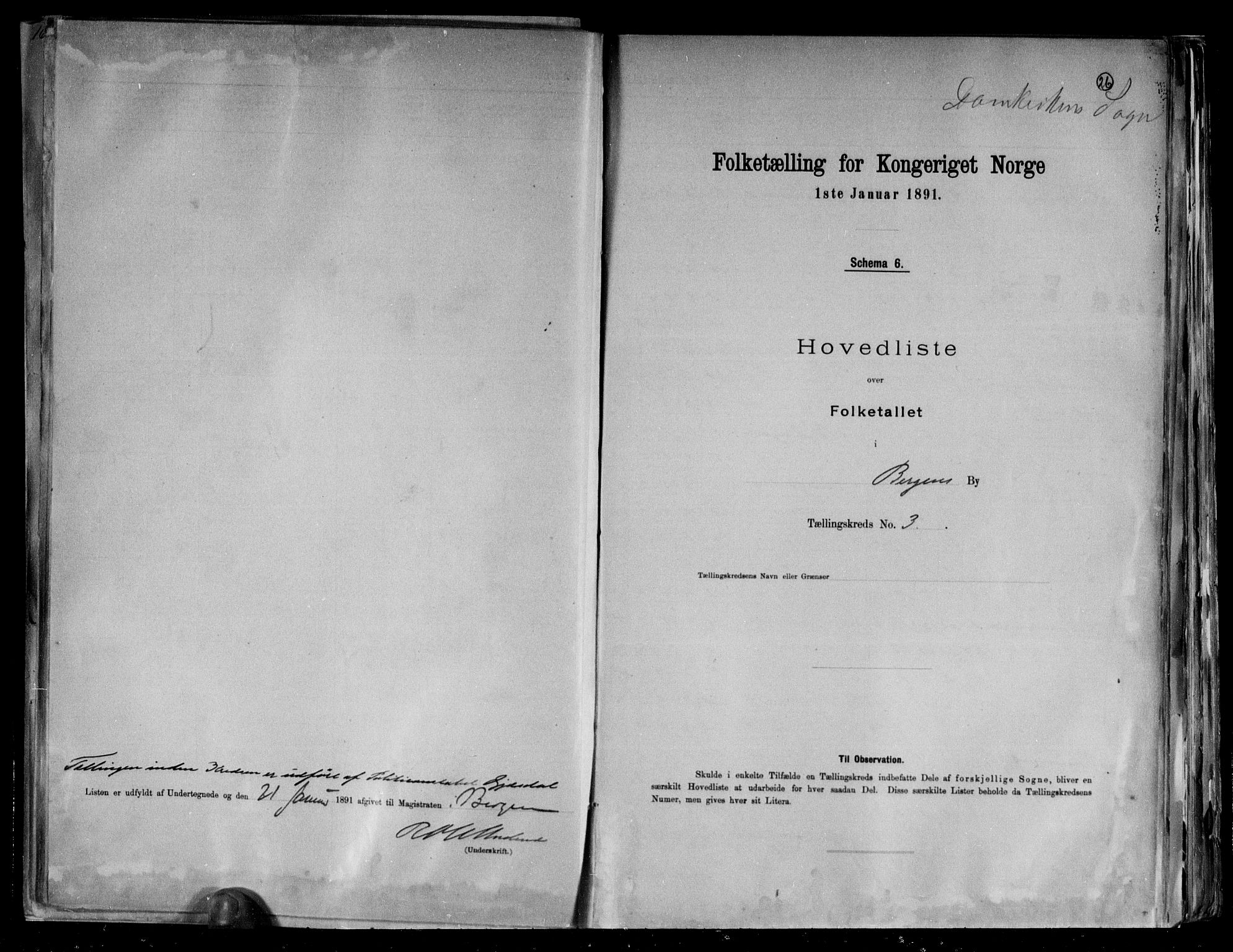 RA, Folketelling 1891 for 1301 Bergen kjøpstad, 1891, s. 26