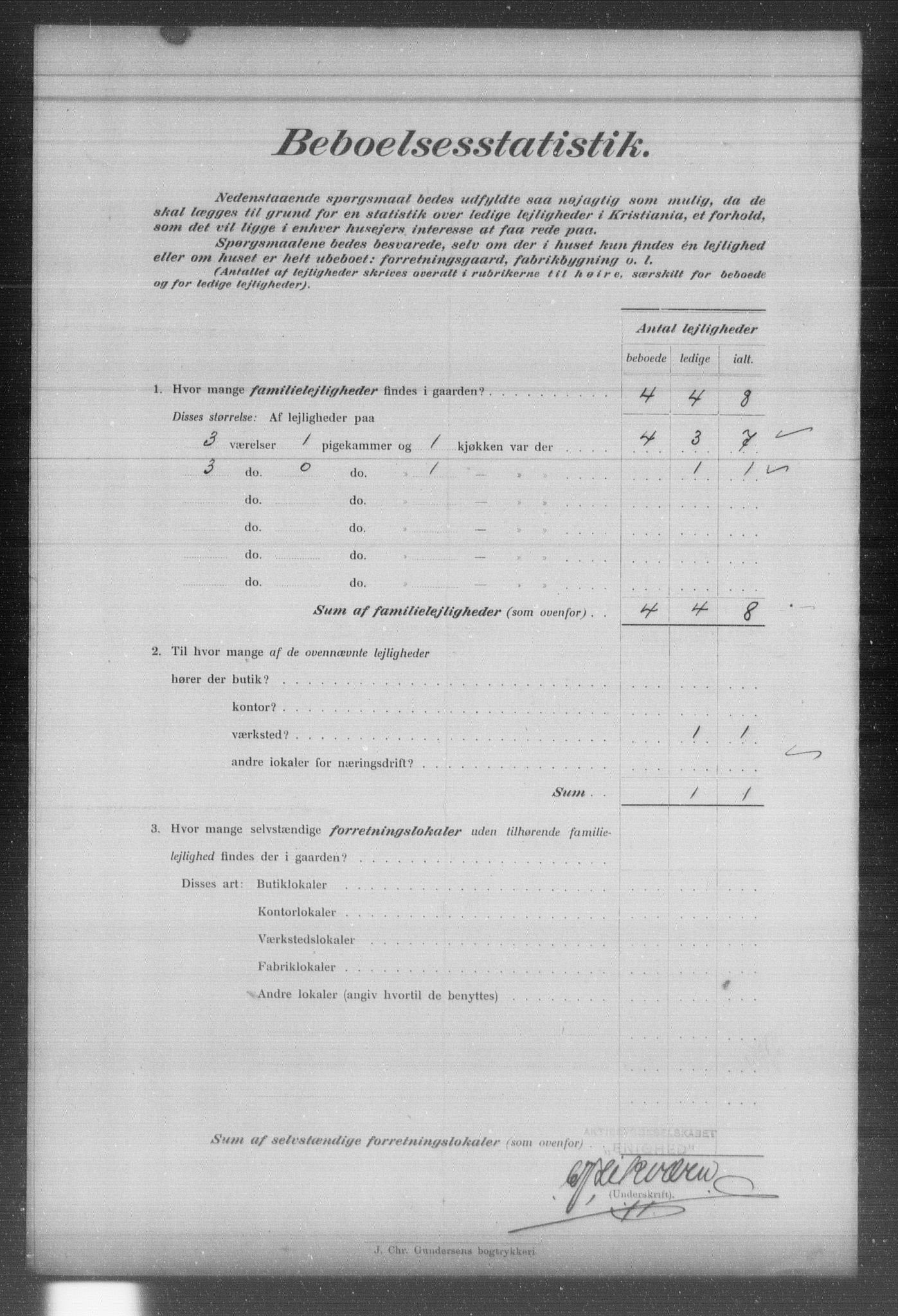 OBA, Kommunal folketelling 31.12.1903 for Kristiania kjøpstad, 1903, s. 6033