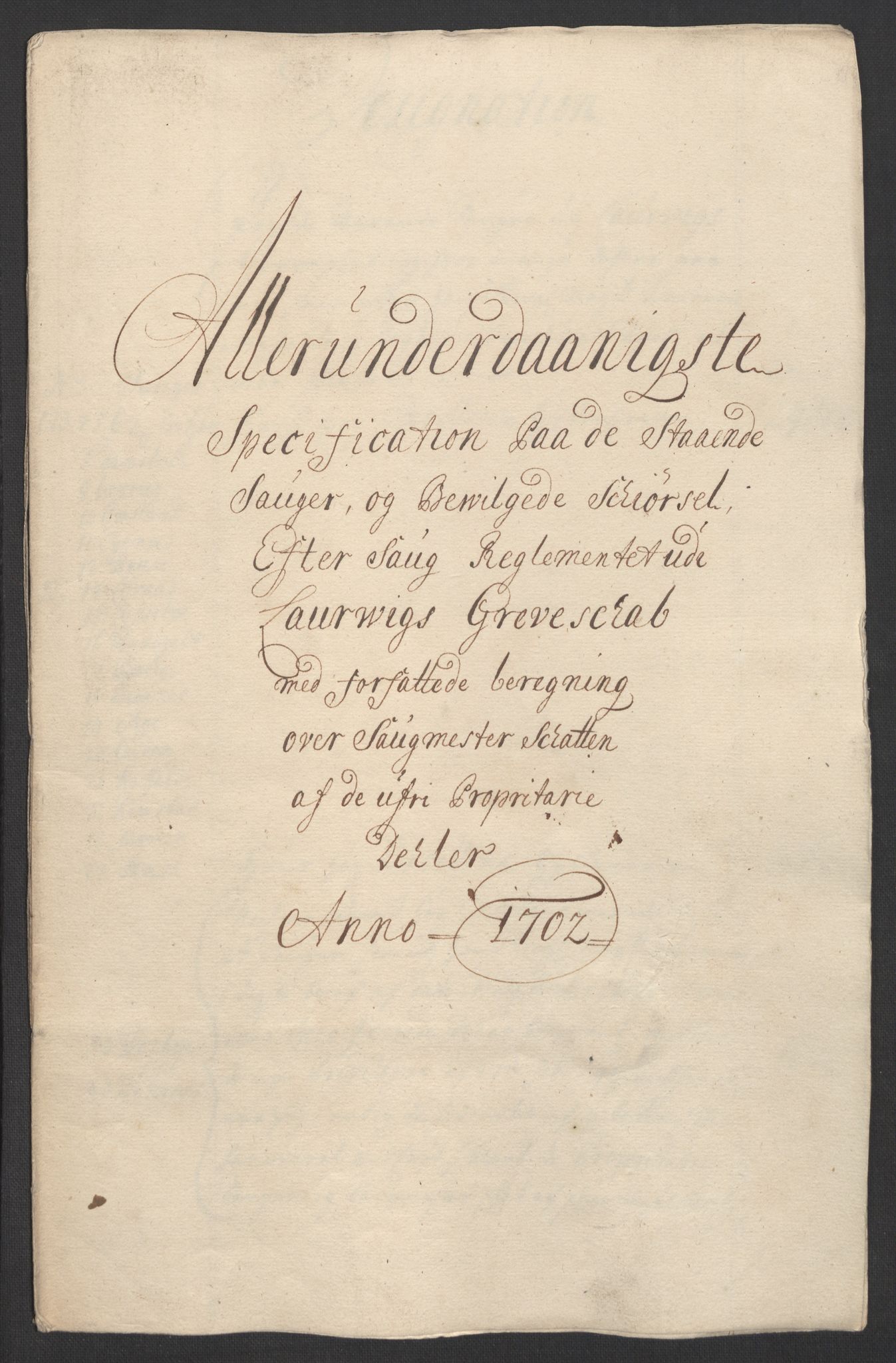 Rentekammeret inntil 1814, Reviderte regnskaper, Fogderegnskap, RA/EA-4092/R33/L1977: Fogderegnskap Larvik grevskap, 1702-1703, s. 19