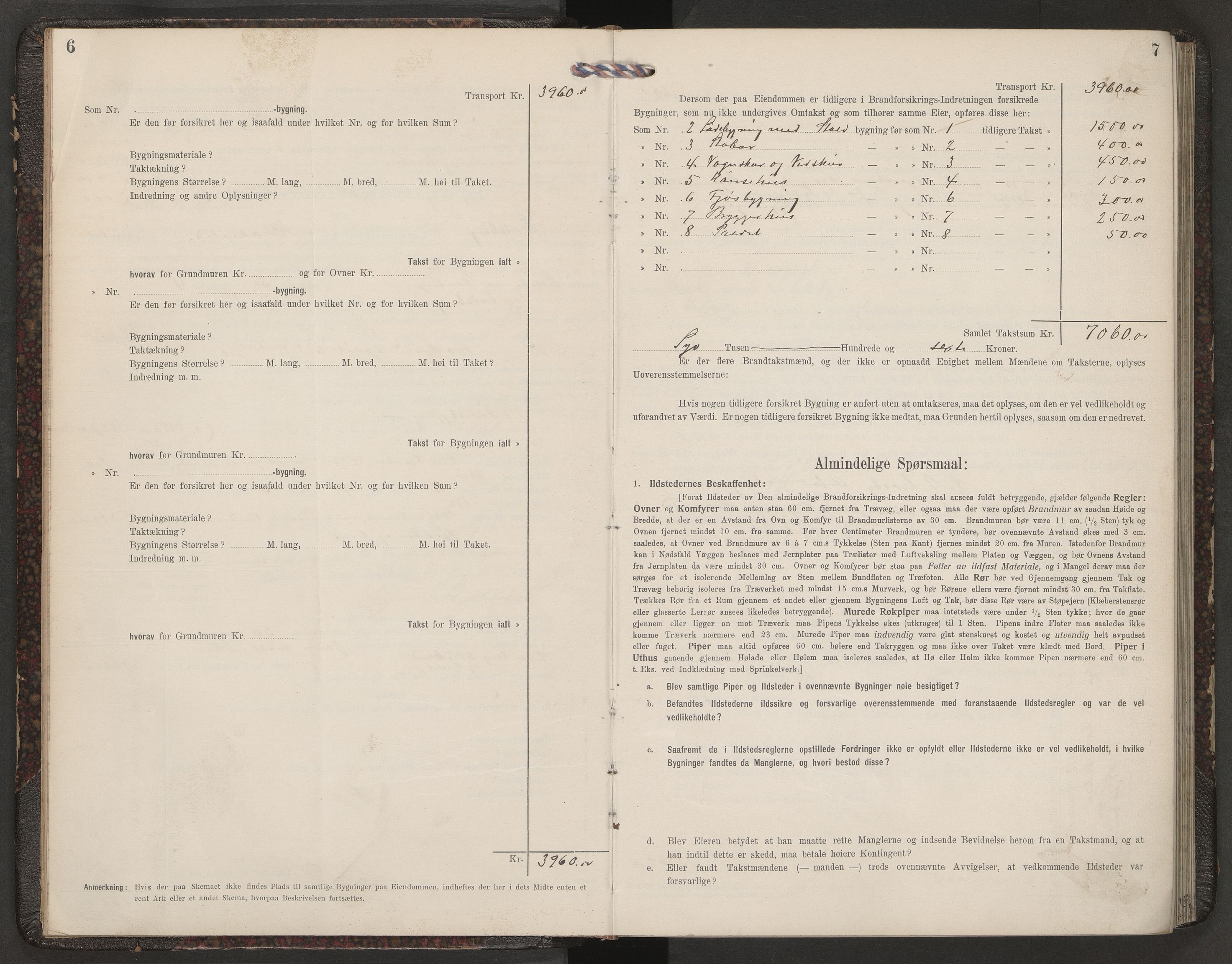 Norges brannkasse, branntakster Eidsberg, AV/SAO-A-11361/F/Fb/L0003: Branntakstprotokoll, 1912-1952