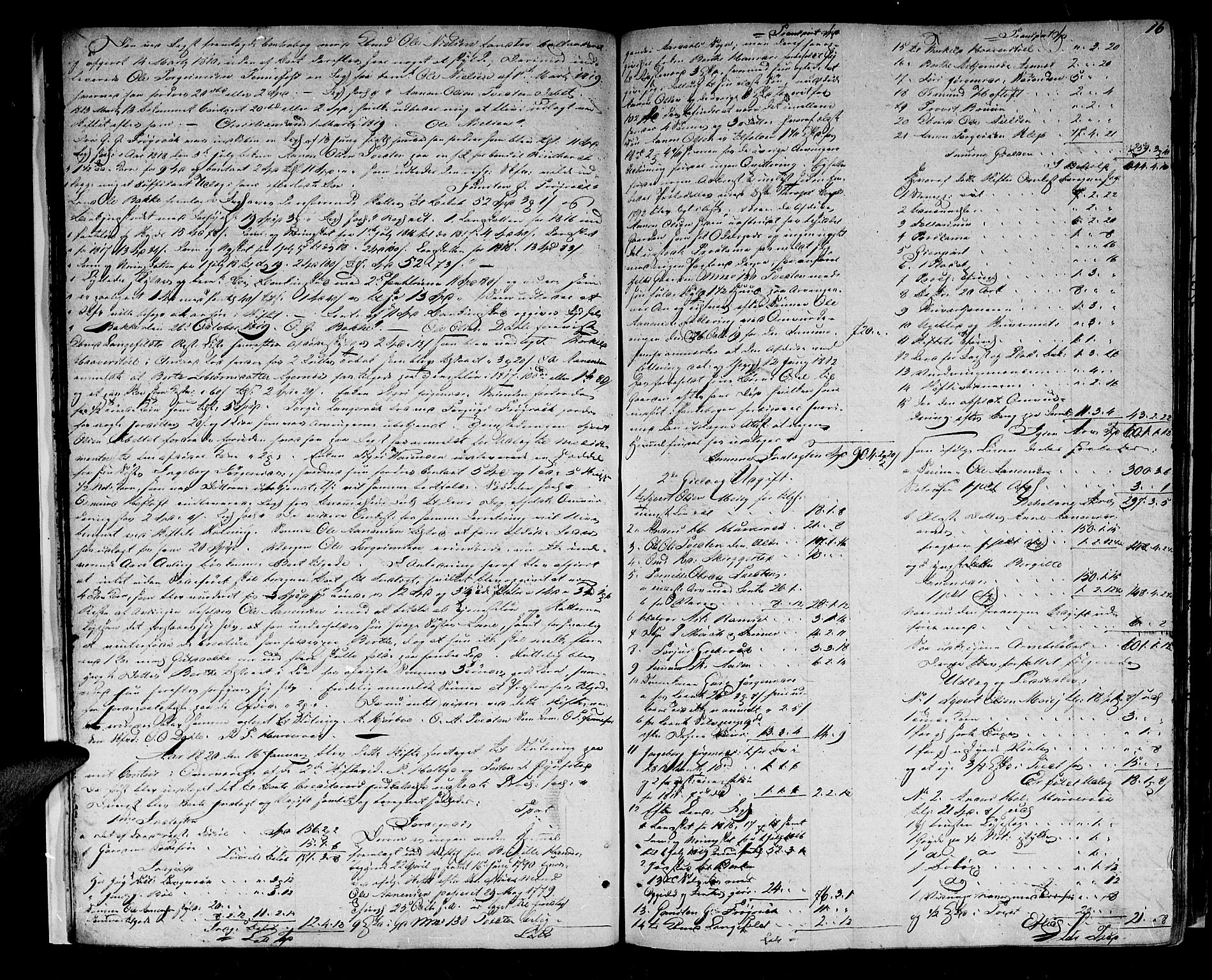 Setesdal sorenskriveri, AV/SAK-1221-0011/H/Hc/L0015: Skifteprotokoll nr 14 med register, 1817-1829, s. 15b-16a