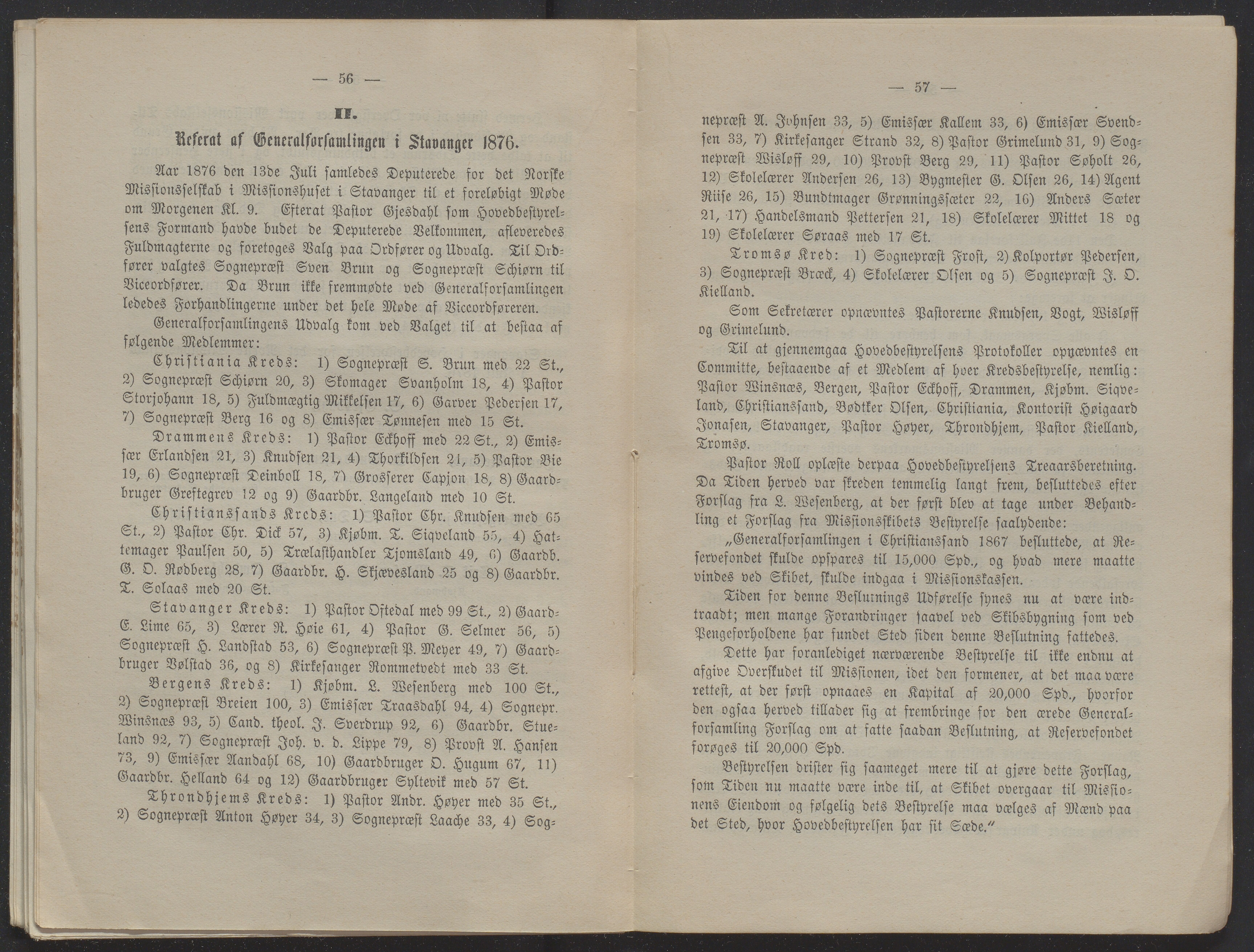 Det Norske Misjonsselskap - hovedadministrasjonen, VID/MA-A-1045/D/Db/Dba/L0338/0004: Beretninger, Bøker, Skrifter o.l   / Årsberetninger 34, 1876, s. 56-57