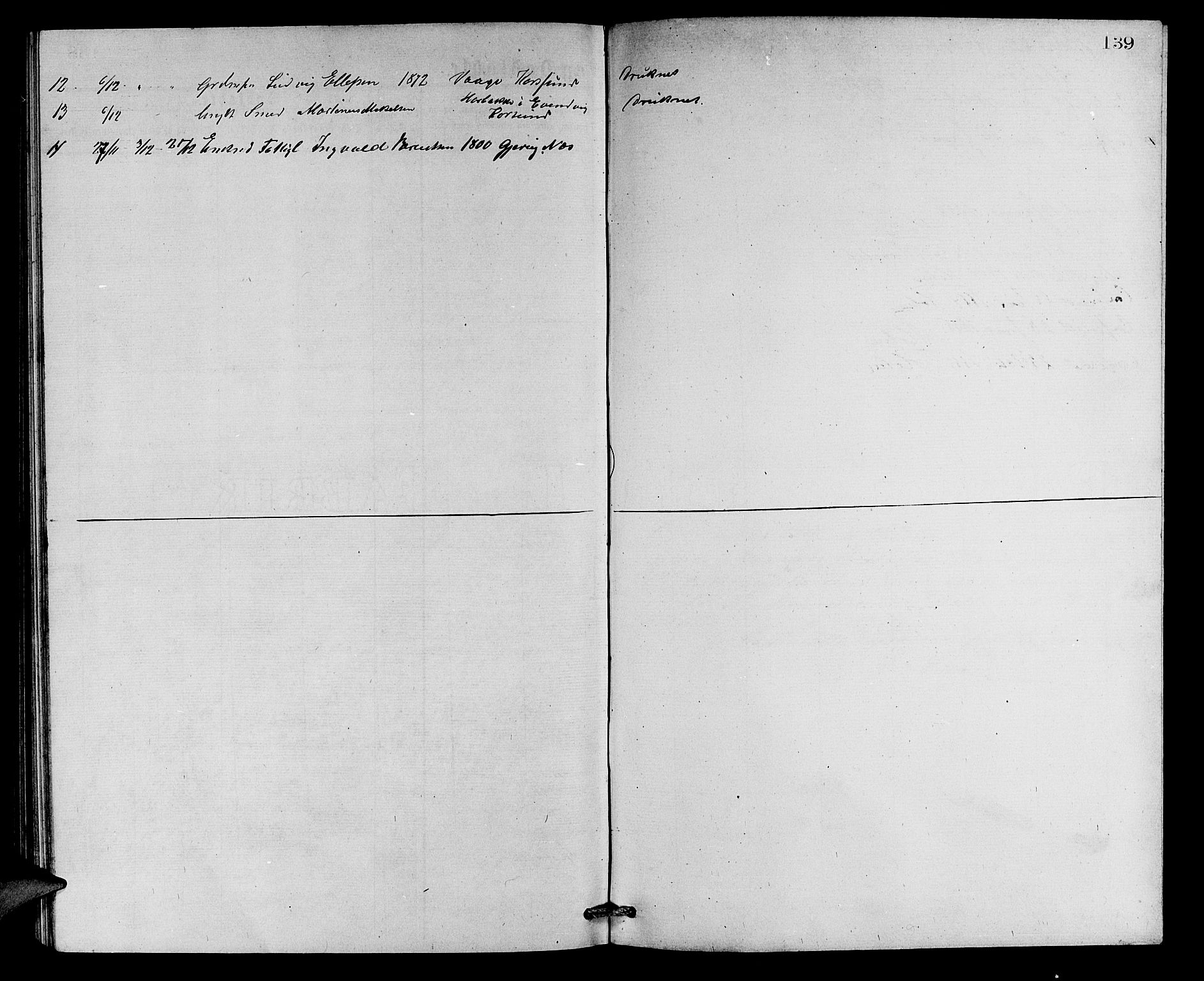 Askvoll sokneprestembete, SAB/A-79501/H/Hab/Haba/L0002: Klokkerbok nr. A 2, 1873-1885, s. 139