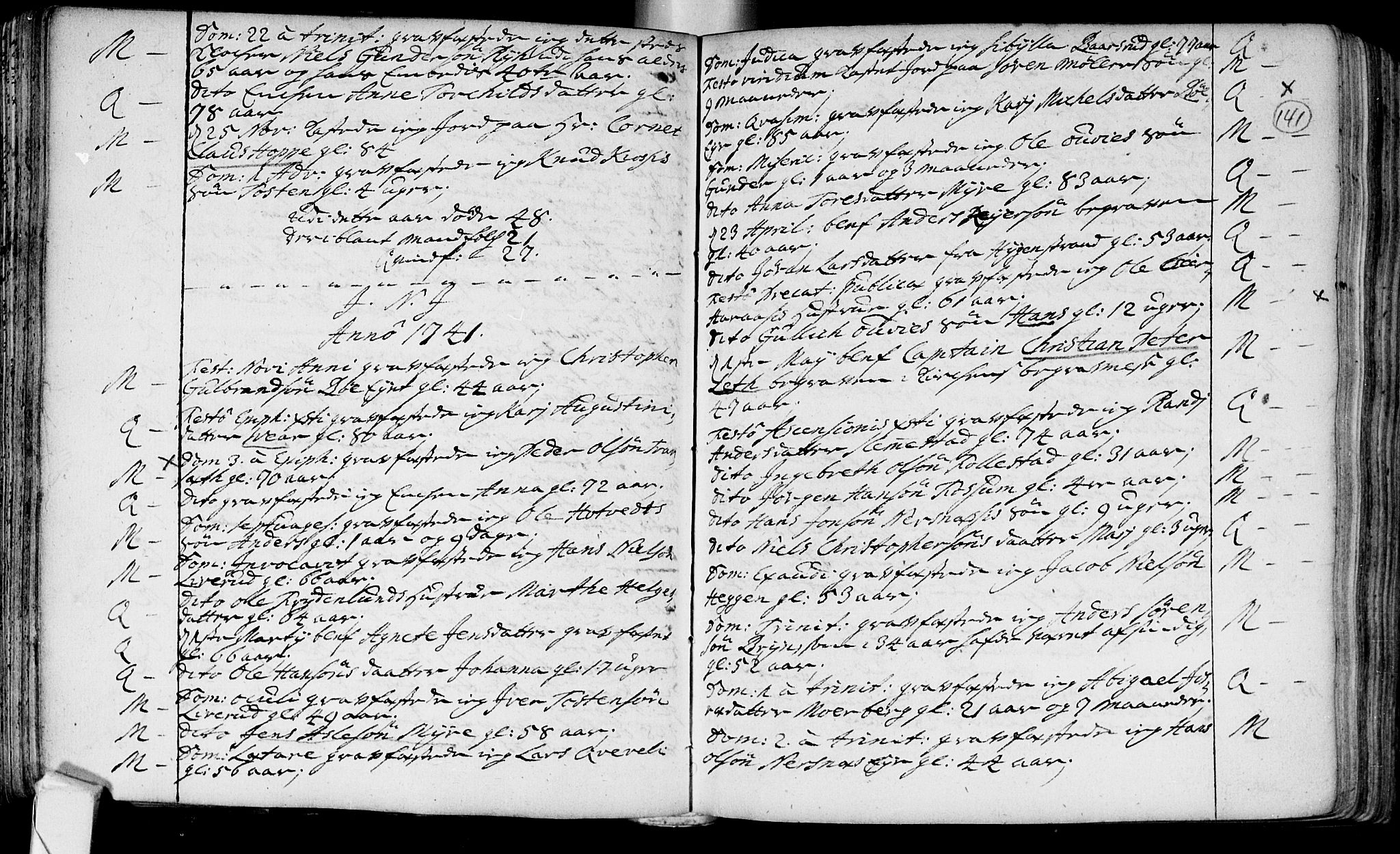 Røyken kirkebøker, AV/SAKO-A-241/F/Fa/L0002: Ministerialbok nr. 2, 1731-1782, s. 141