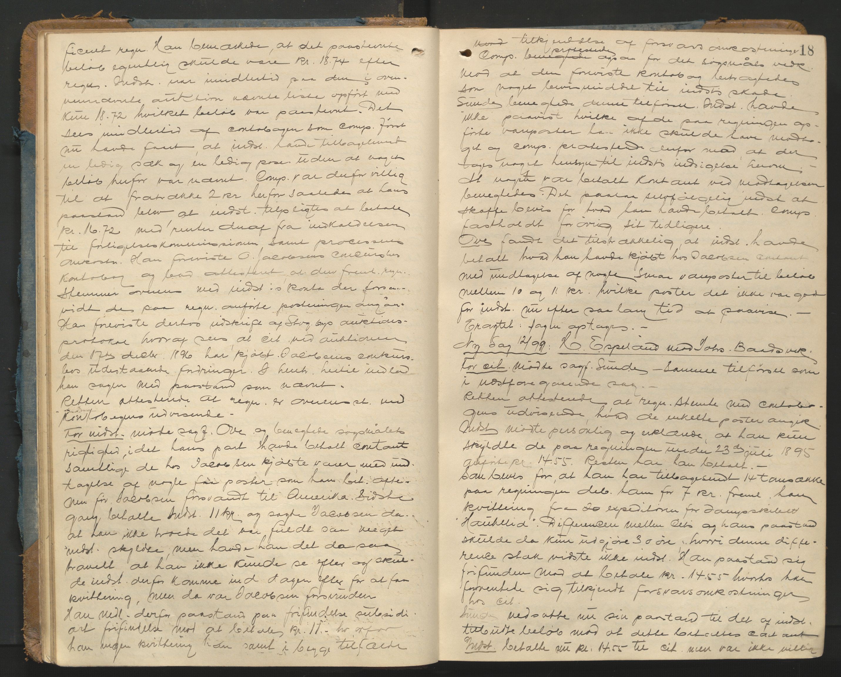 Karmsund sorenskriveri, AV/SAST-A-100311/01/I/IA/IAB/L0011: TINGBOK, 1898-1903, s. 17b-18a