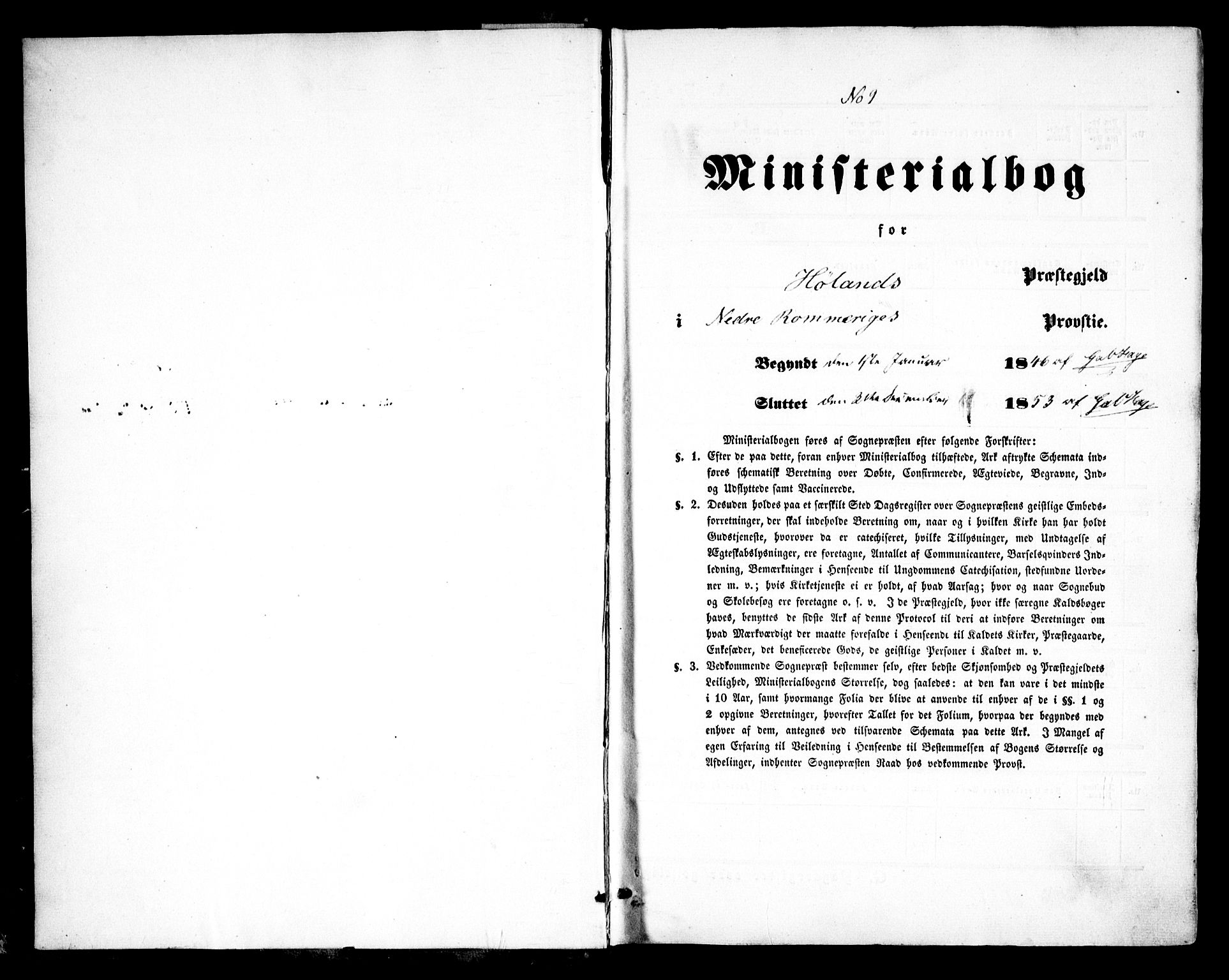 Høland prestekontor Kirkebøker, AV/SAO-A-10346a/F/Fa/L0009: Ministerialbok nr. I 9, 1846-1853