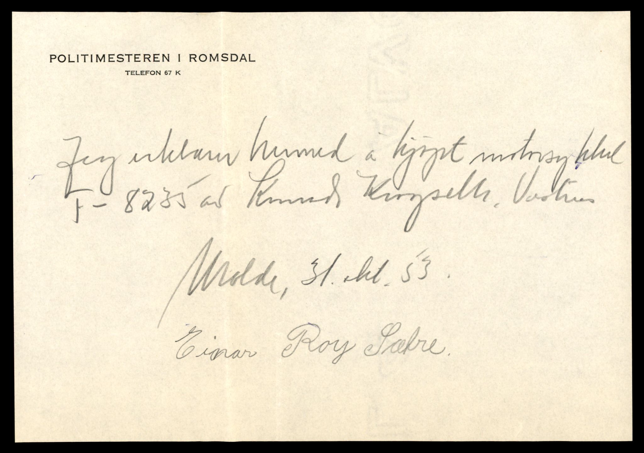 Møre og Romsdal vegkontor - Ålesund trafikkstasjon, AV/SAT-A-4099/F/Fe/L0038: Registreringskort for kjøretøy T 13180 - T 13360, 1927-1998, s. 619