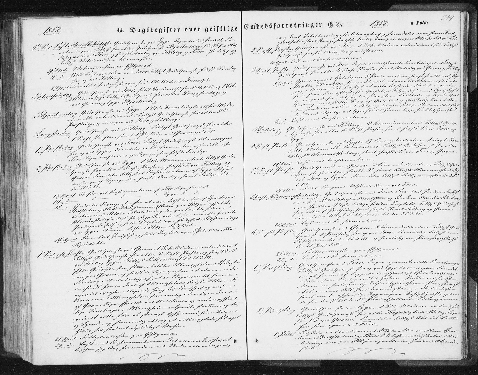 Ministerialprotokoller, klokkerbøker og fødselsregistre - Nord-Trøndelag, AV/SAT-A-1458/746/L0446: Ministerialbok nr. 746A05, 1846-1859, s. 349