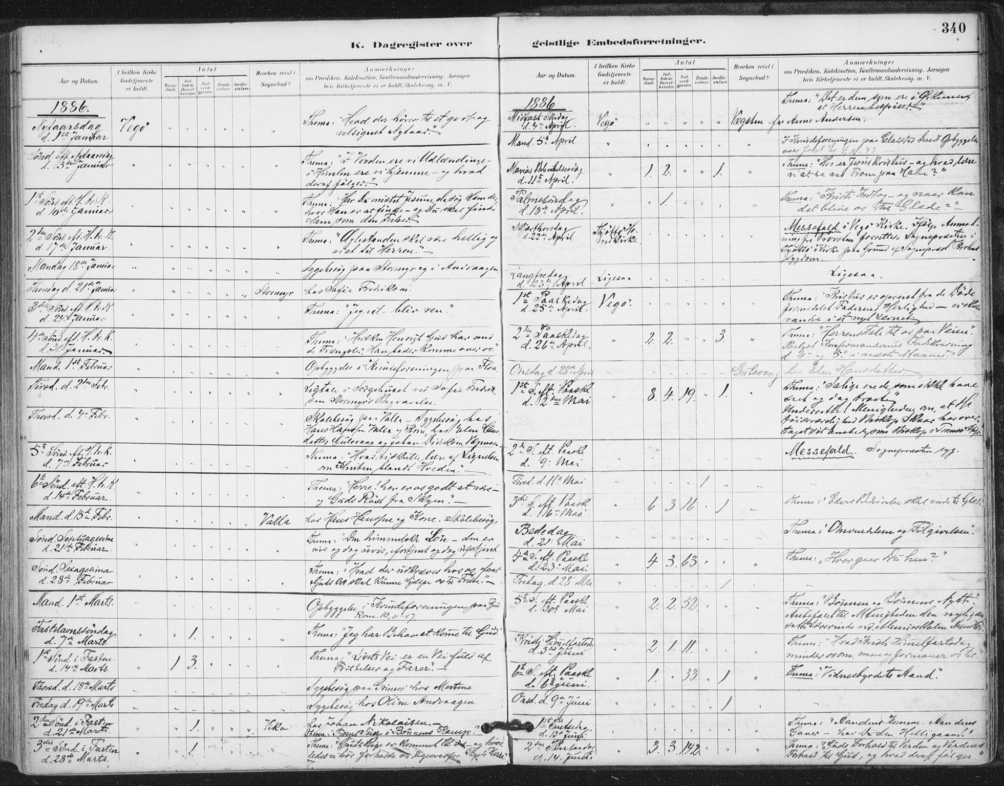 Ministerialprotokoller, klokkerbøker og fødselsregistre - Nordland, SAT/A-1459/816/L0244: Ministerialbok nr. 816A10, 1886-1903, s. 340