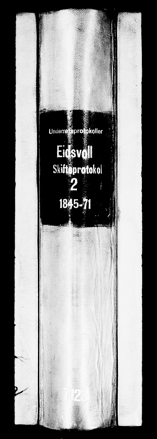 Eidsvoll tingrett, AV/SAO-A-10371/H/Hb/L0002a: Skifteprotokoll, 1845-1871