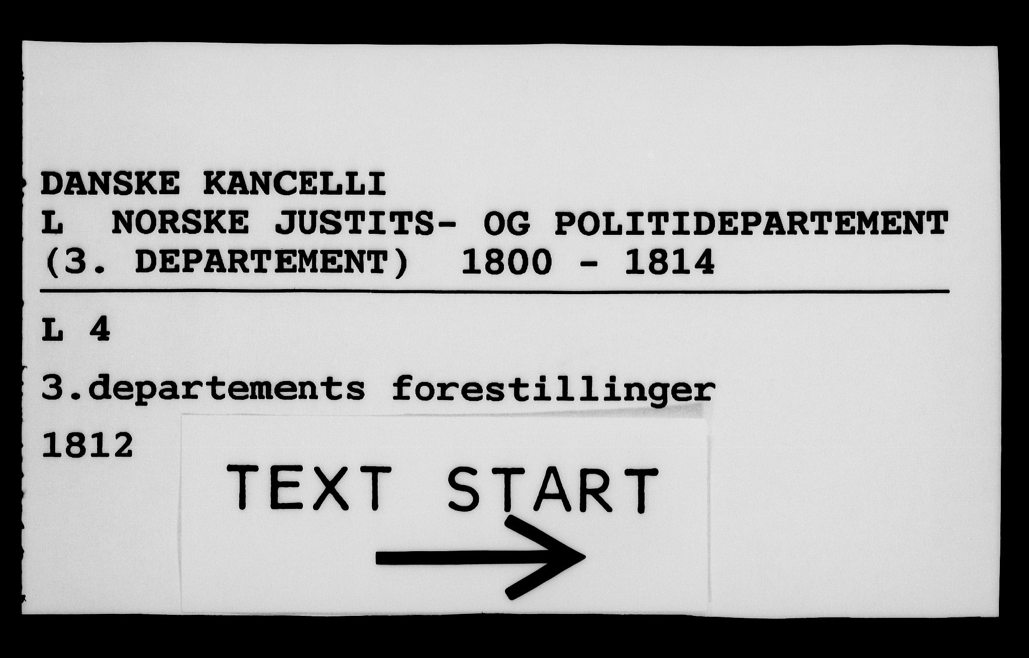 Danske Kanselli 1800-1814, RA/EA-3024/H/Hf/Hfa/Hfab/L0013: Forestillinger, 1812