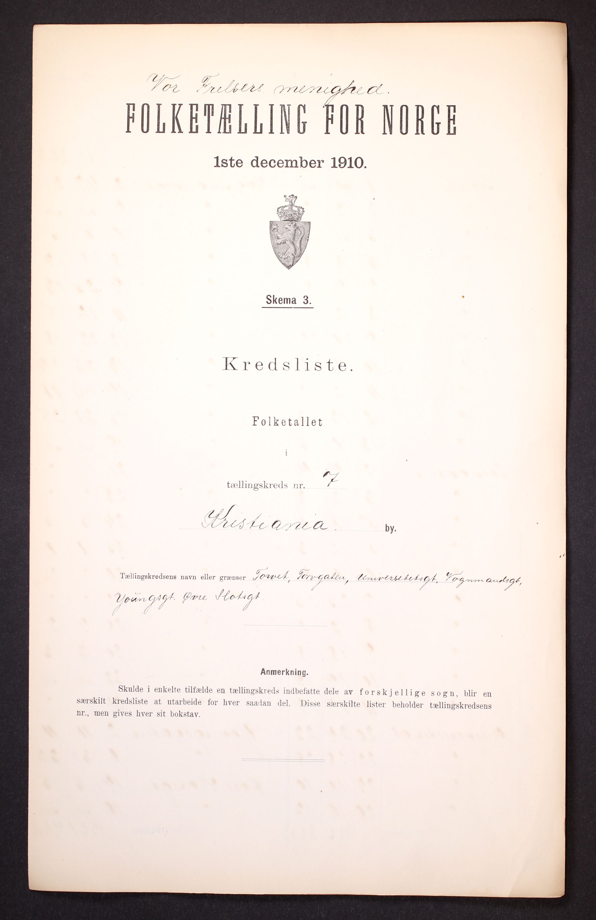 RA, Folketelling 1910 for 0301 Kristiania kjøpstad, 1910, s. 229