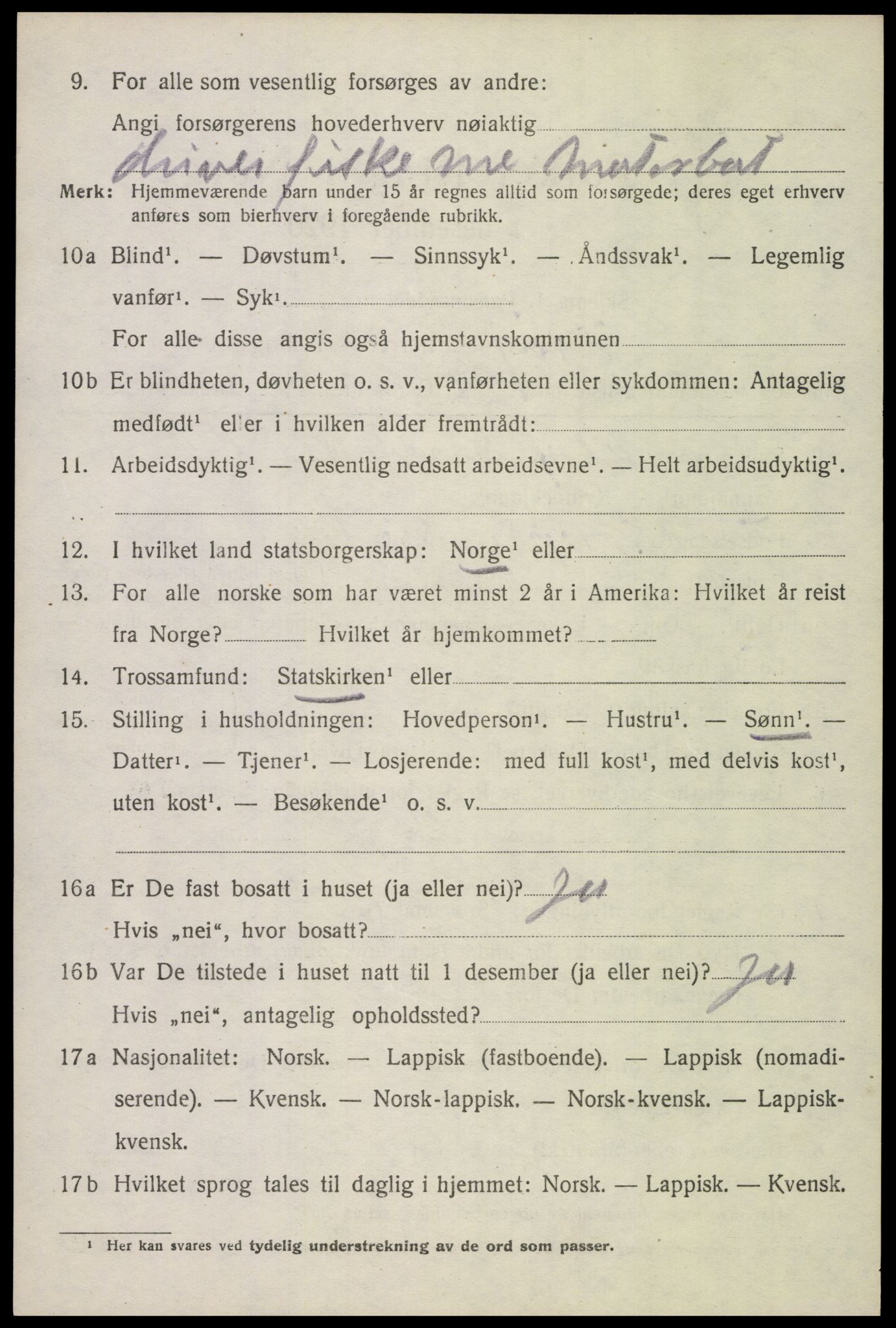 SAT, Folketelling 1920 for 1857 Værøy herred, 1920, s. 1228
