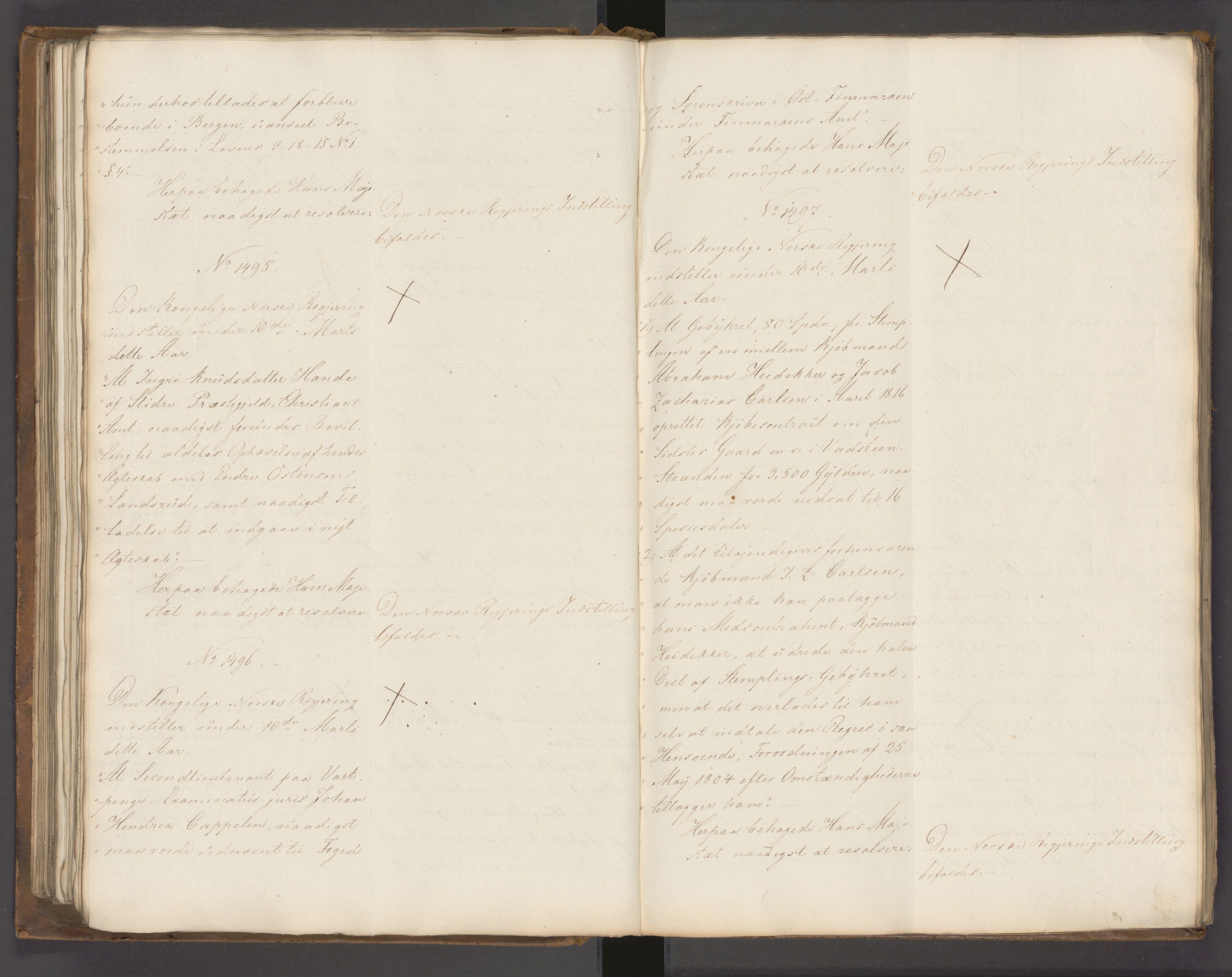 Statsrådssekretariatet, AV/RA-S-1001/A/Ab/L0022: Kgl. res. nr. 1210-1721, 1. halvår, 1826
