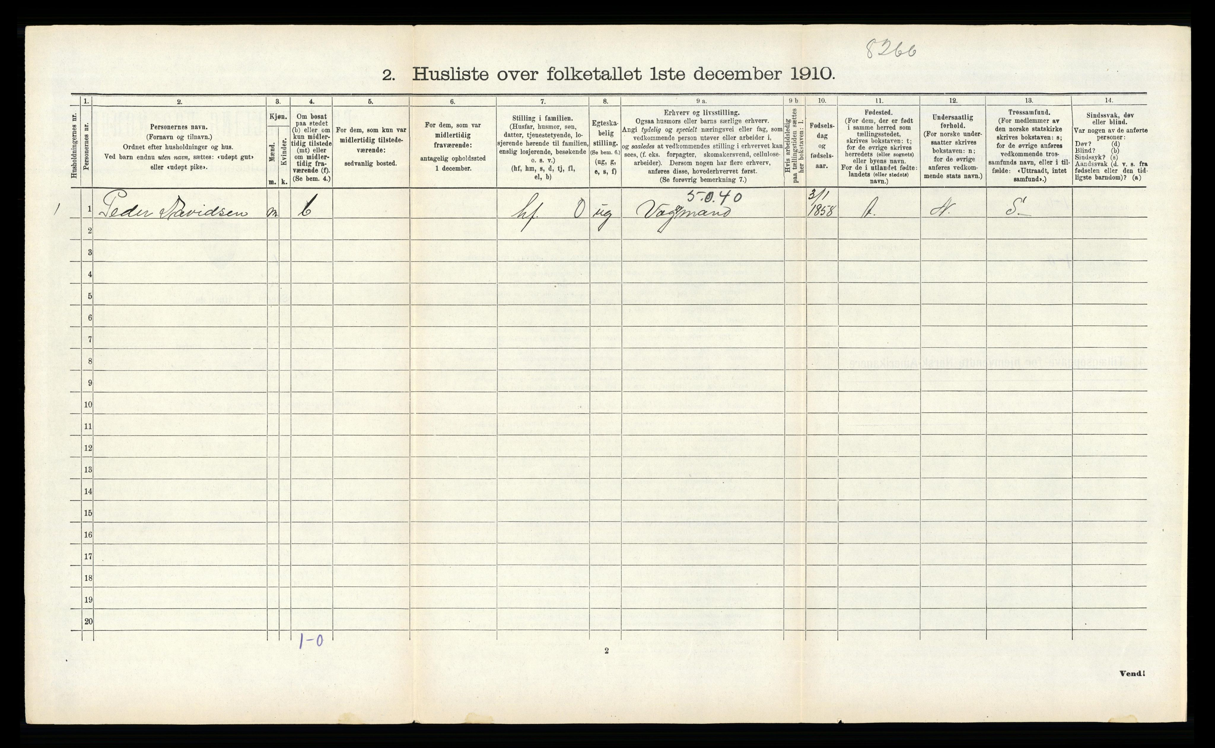 RA, Folketelling 1910 for 1421 Aurland herred, 1910, s. 626