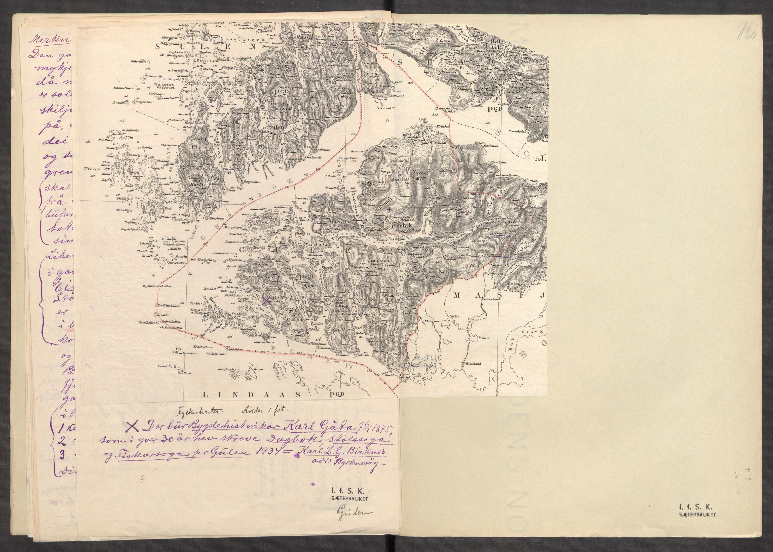 Instituttet for sammenlignende kulturforskning, AV/RA-PA-0424/F/Fc/L0011/0002: Eske B11: / Sogn og Fjordane (perm XXIX), 1934-1937