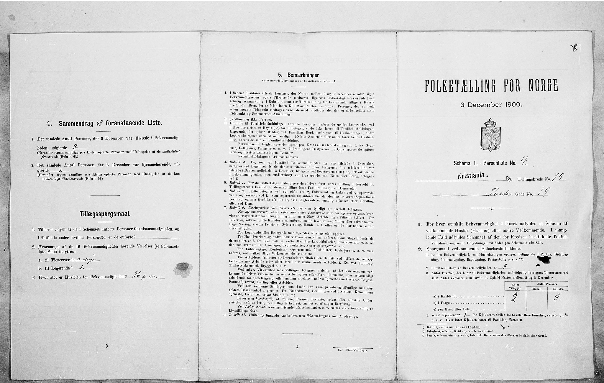 SAO, Folketelling 1900 for 0301 Kristiania kjøpstad, 1900, s. 96622