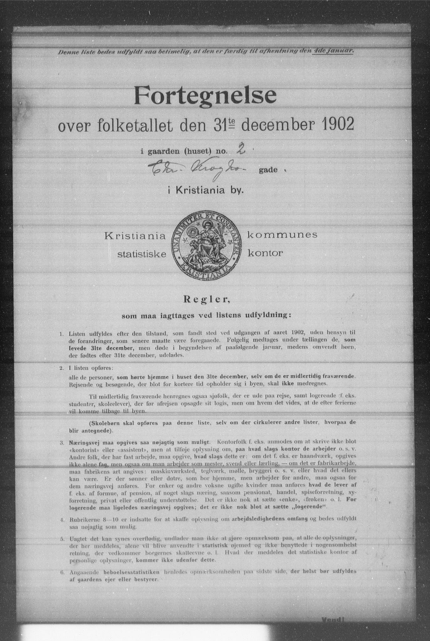 OBA, Kommunal folketelling 31.12.1902 for Kristiania kjøpstad, 1902, s. 2356