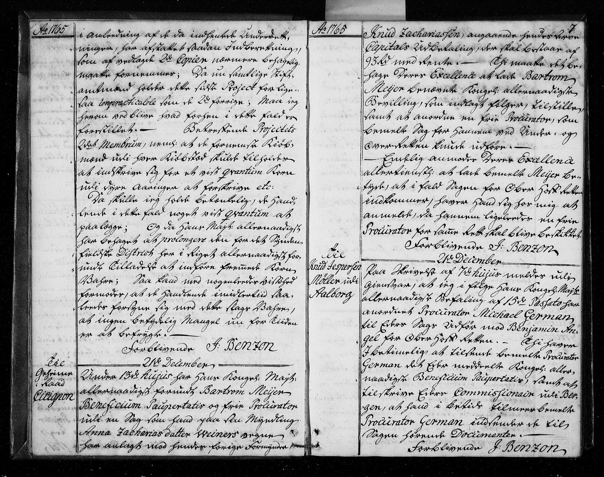 Stattholderembetet 1572-1771, AV/RA-EA-2870/Bf/L0005: Stattholderprotokoll (allmenn kopibok), 1765-1767, s. 6b-7a