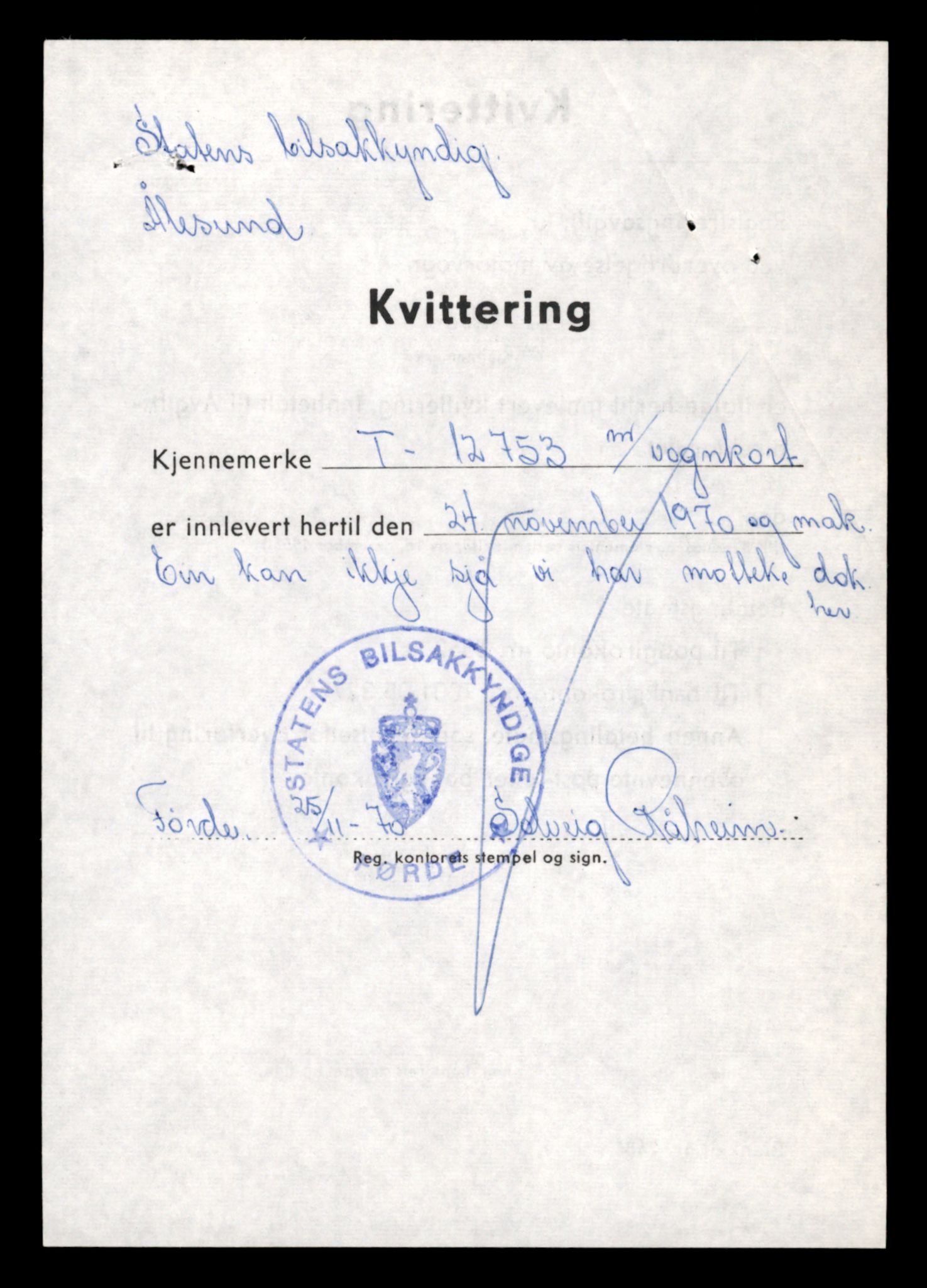 Møre og Romsdal vegkontor - Ålesund trafikkstasjon, AV/SAT-A-4099/F/Fe/L0035: Registreringskort for kjøretøy T 12653 - T 12829, 1927-1998, s. 1934