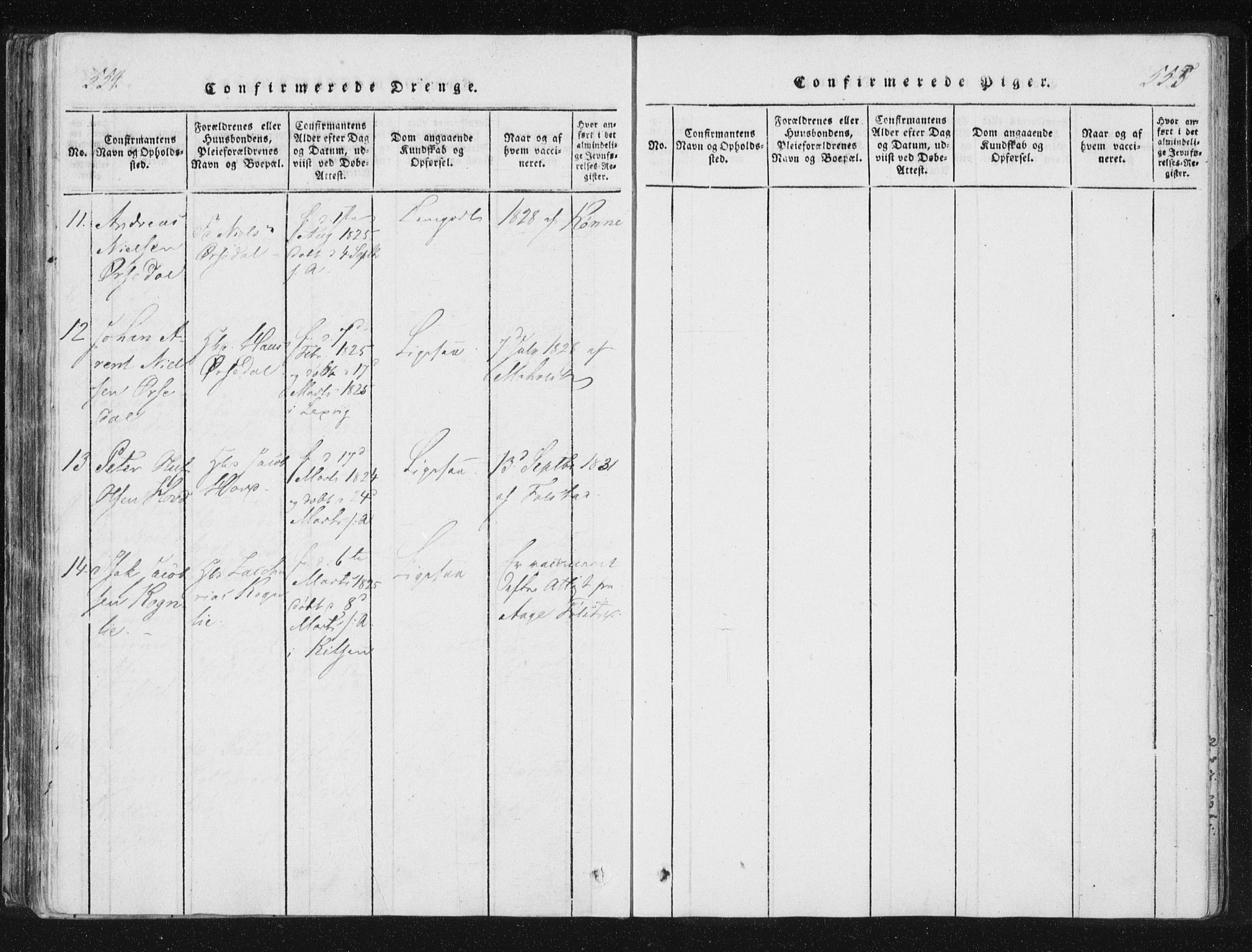 Ministerialprotokoller, klokkerbøker og fødselsregistre - Nord-Trøndelag, SAT/A-1458/744/L0417: Ministerialbok nr. 744A01, 1817-1842, s. 554-555