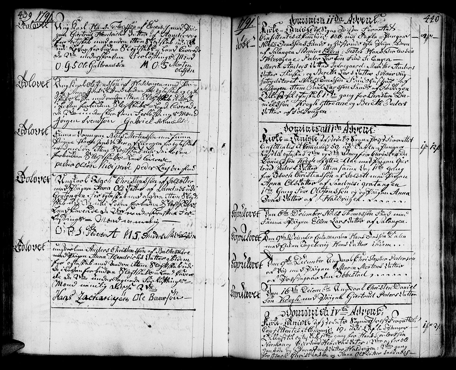 Ibestad sokneprestembete, AV/SATØ-S-0077/H/Ha/Haa/L0003kirke: Ministerialbok nr. 3, 1776-1801, s. 439-440