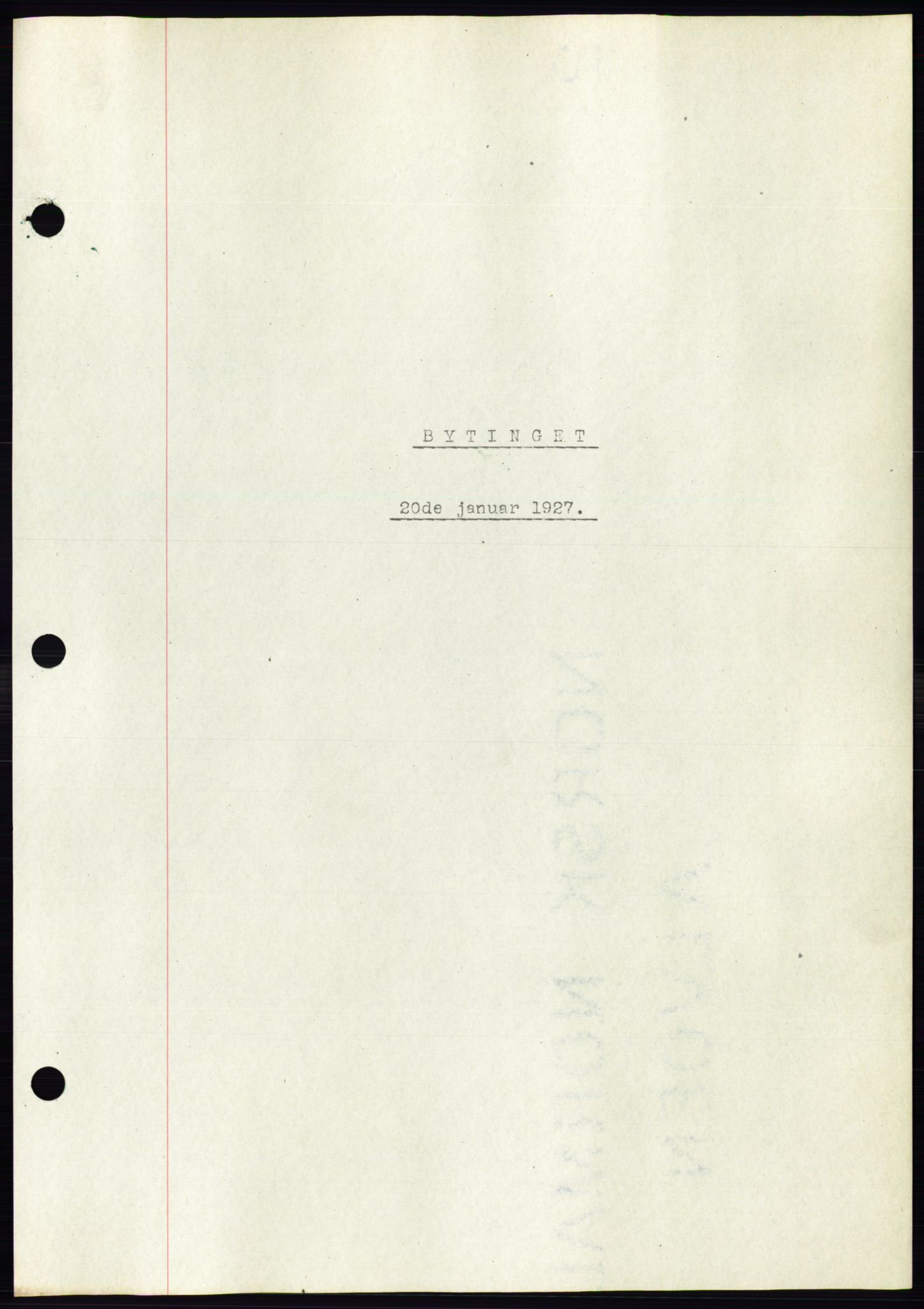 Ålesund byfogd, AV/SAT-A-4384: Pantebok nr. 21, 1926-1927, Tingl.dato: 20.01.1927