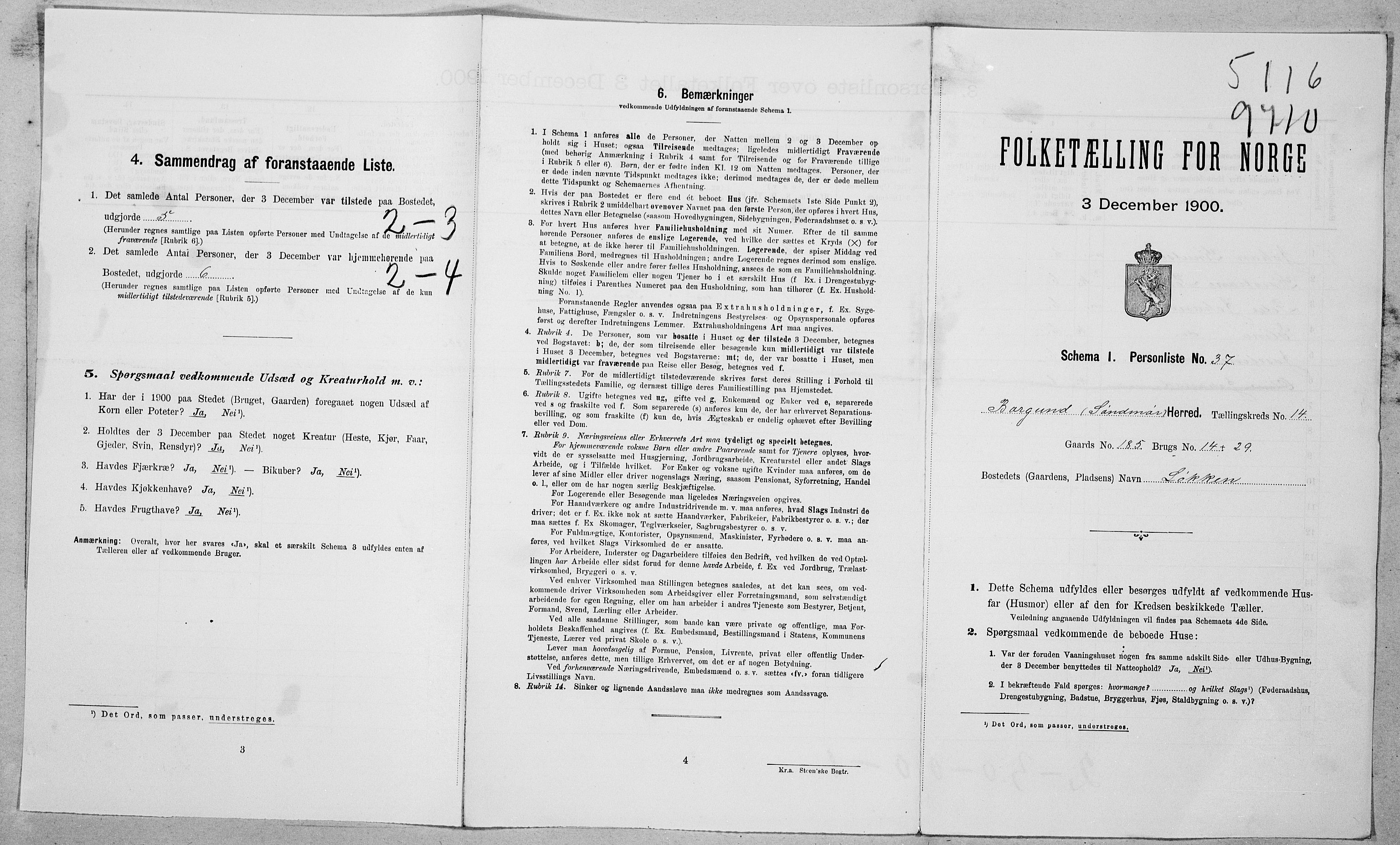 SAT, Folketelling 1900 for 1531 Borgund herred, 1900, s. 112