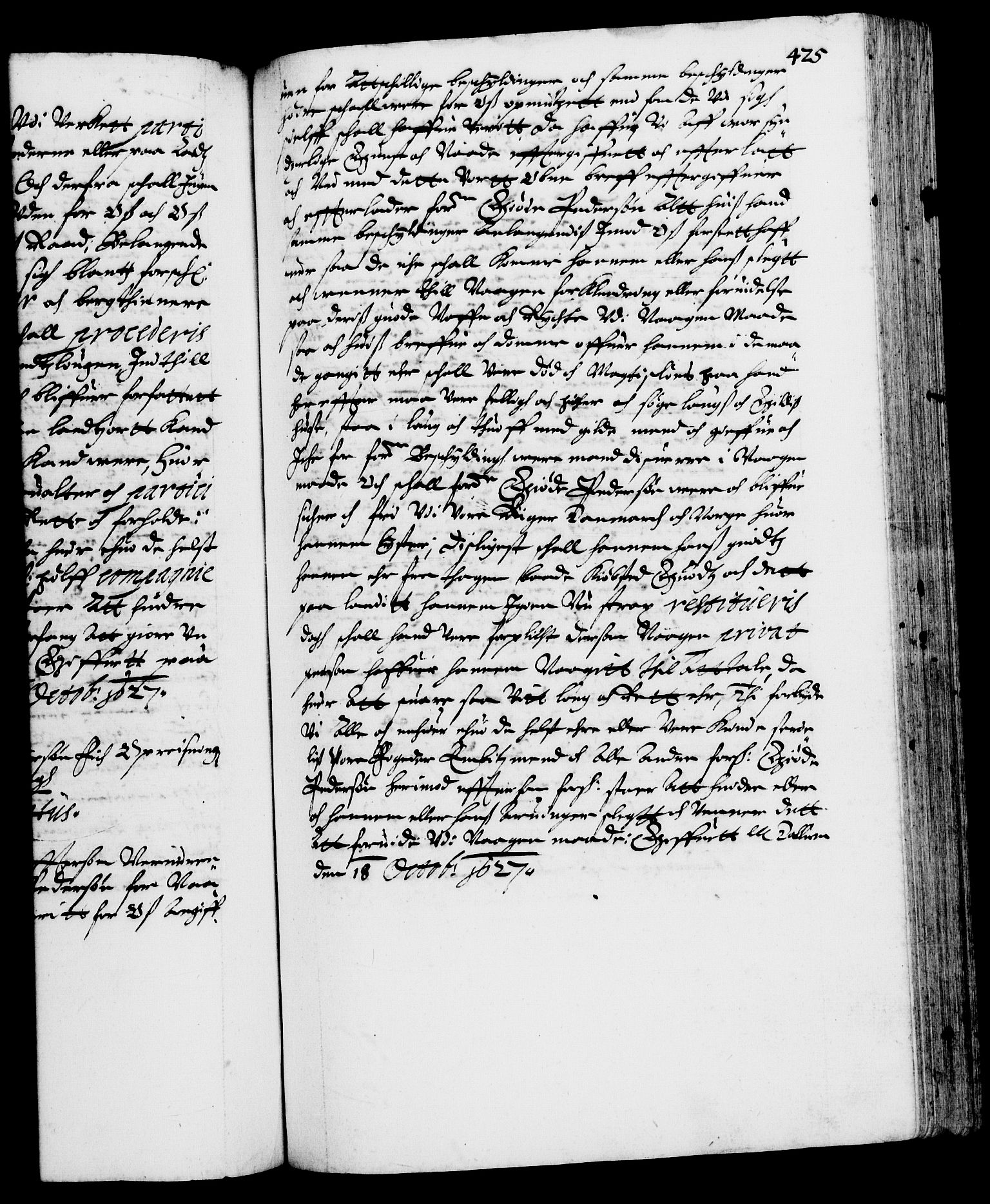 Danske Kanselli 1572-1799, AV/RA-EA-3023/F/Fc/Fca/Fcaa/L0004: Norske registre (mikrofilm), 1617-1630, s. 425a