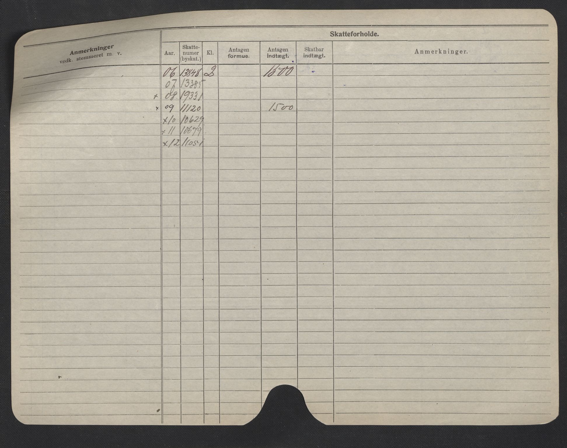 Oslo folkeregister, Registerkort, SAO/A-11715/F/Fa/Fac/L0007: Menn, 1906-1914, s. 124b