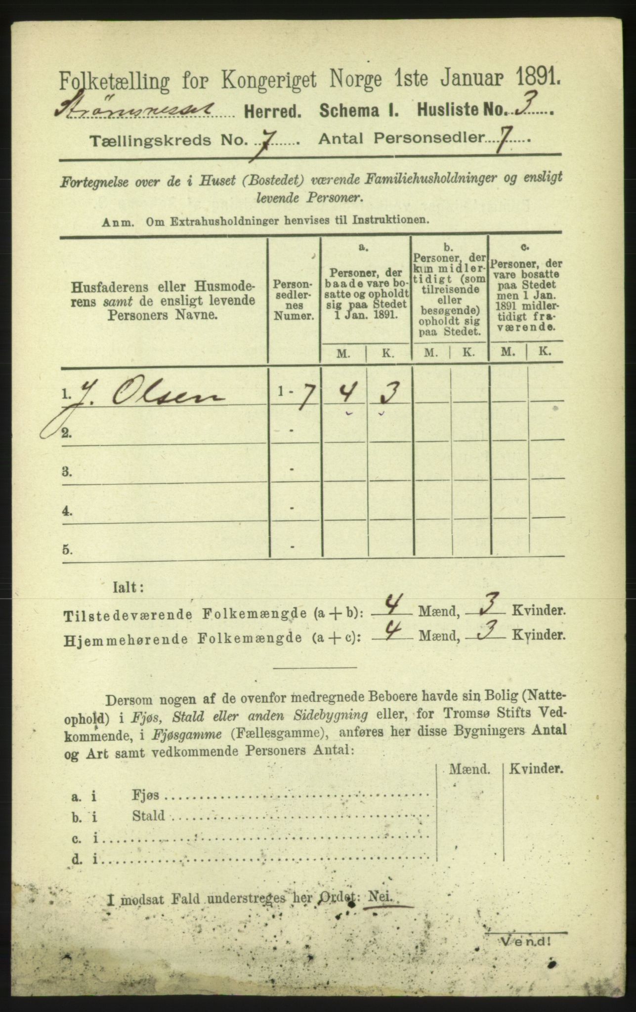 RA, Folketelling 1891 for 1559 Straumsnes herred, 1891, s. 1449