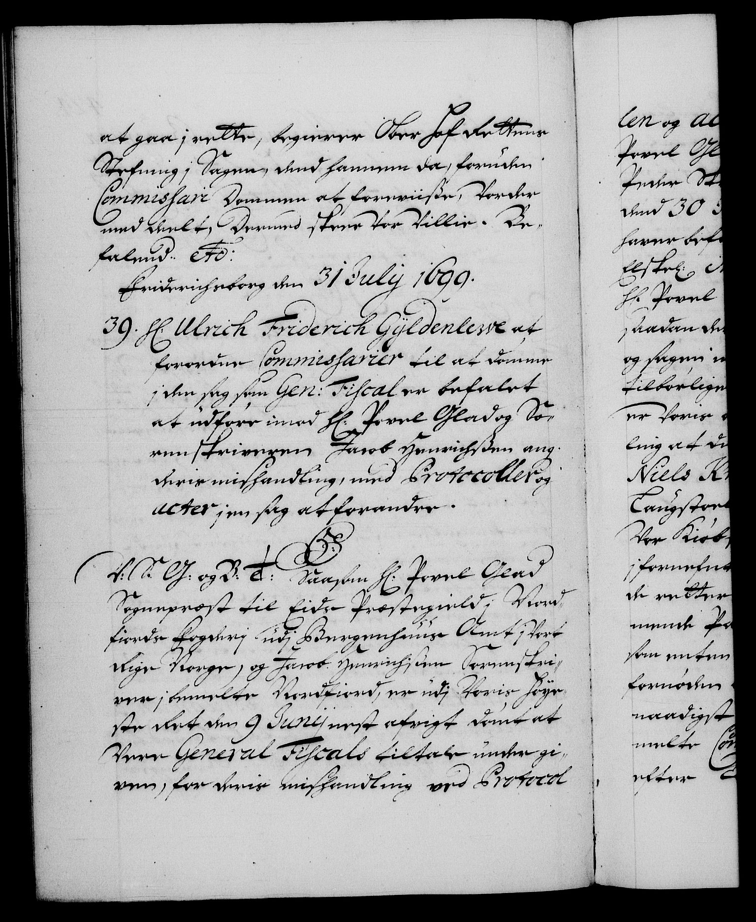 Danske Kanselli 1572-1799, RA/EA-3023/F/Fc/Fca/Fcab/L0015: Norske tegnelser (mikrofilm), 1692-1699, s. 424b