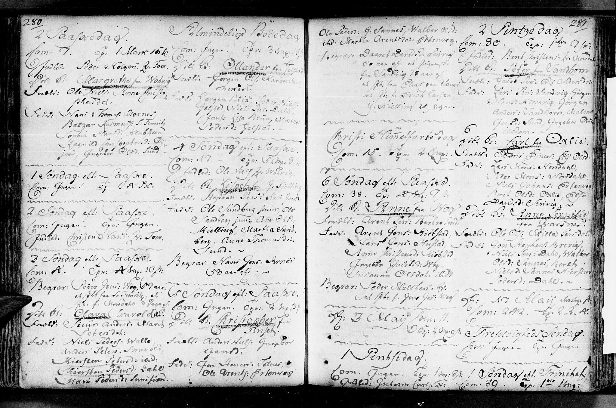 Ministerialprotokoller, klokkerbøker og fødselsregistre - Nordland, AV/SAT-A-1459/805/L0094: Ministerialbok nr. 805A01, 1773-1804, s. 280-281