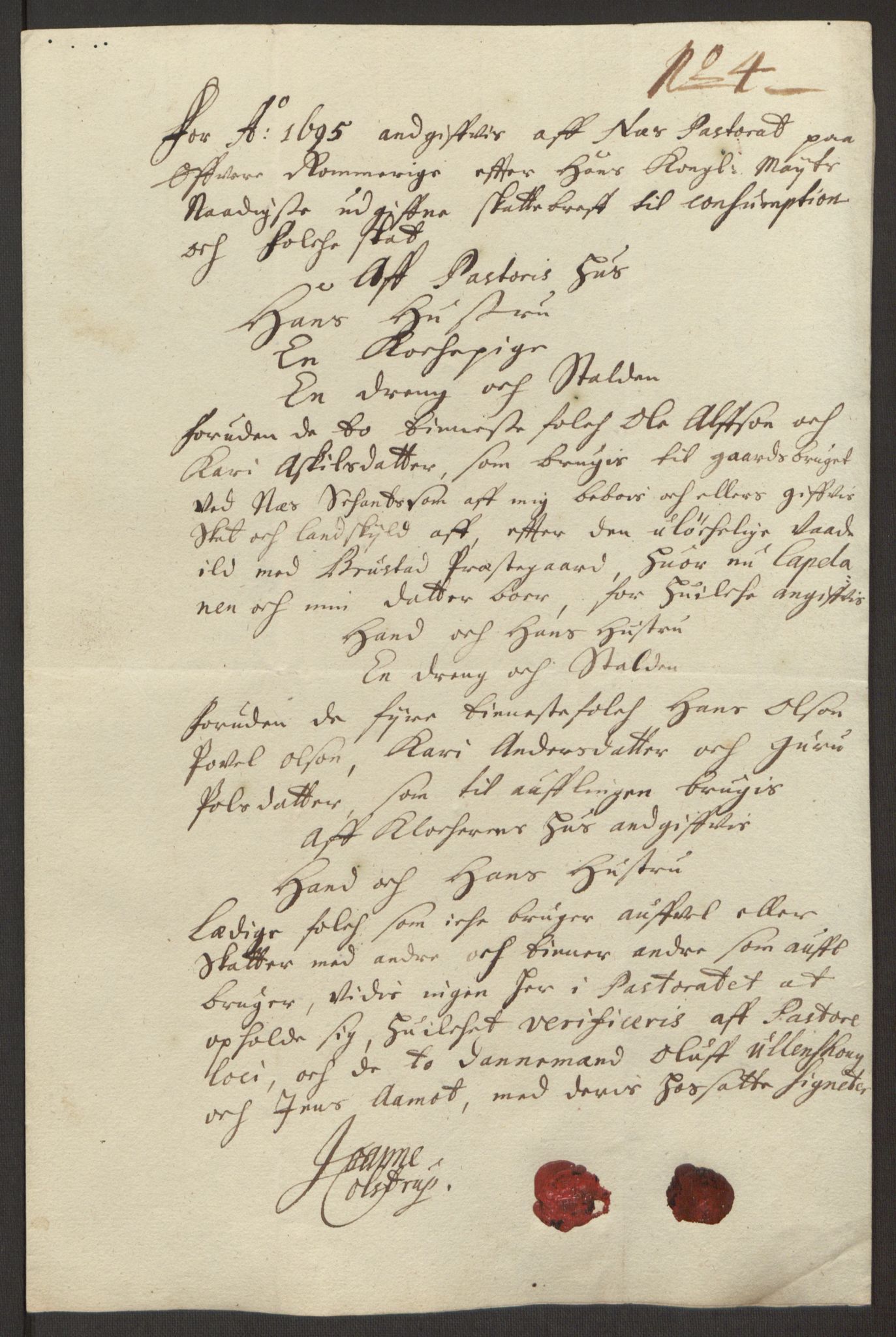 Rentekammeret inntil 1814, Reviderte regnskaper, Fogderegnskap, AV/RA-EA-4092/R12/L0707: Fogderegnskap Øvre Romerike, 1695, s. 247