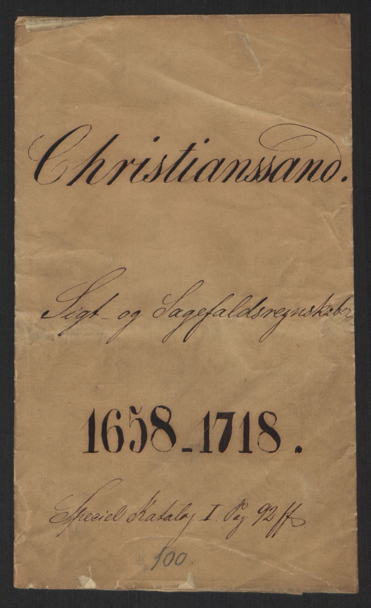 Rentekammeret inntil 1814, Reviderte regnskaper, Byregnskaper, AV/RA-EA-4066/R/Rm/L0284: [M17] Sikt og sakefall, 1658-1680, s. 2