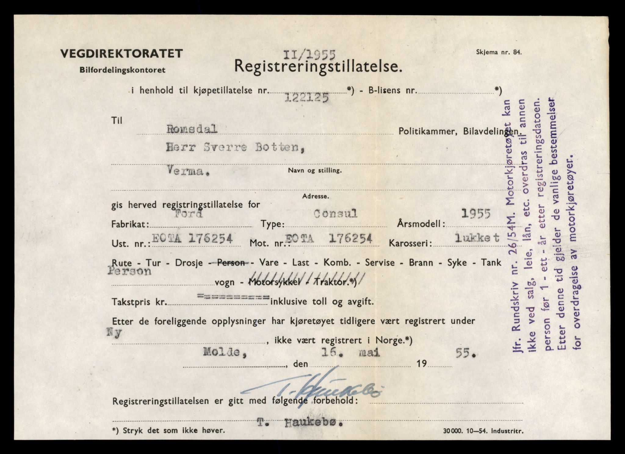 Møre og Romsdal vegkontor - Ålesund trafikkstasjon, AV/SAT-A-4099/F/Fe/L0044: Registreringskort for kjøretøy T 14205 - T 14319, 1927-1998, s. 191