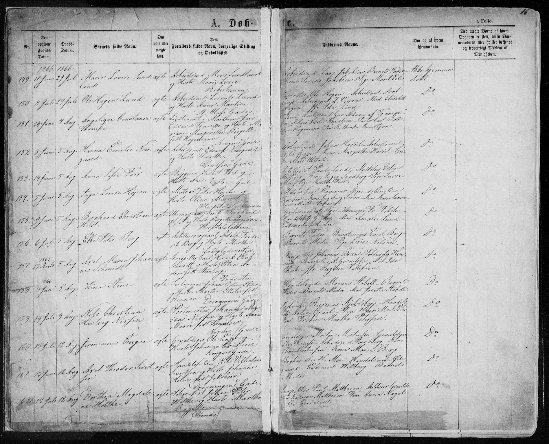 Ministerialprotokoller, klokkerbøker og fødselsregistre - Sør-Trøndelag, SAT/A-1456/601/L0054: Ministerialbok nr. 601A22, 1866-1877, s. 11