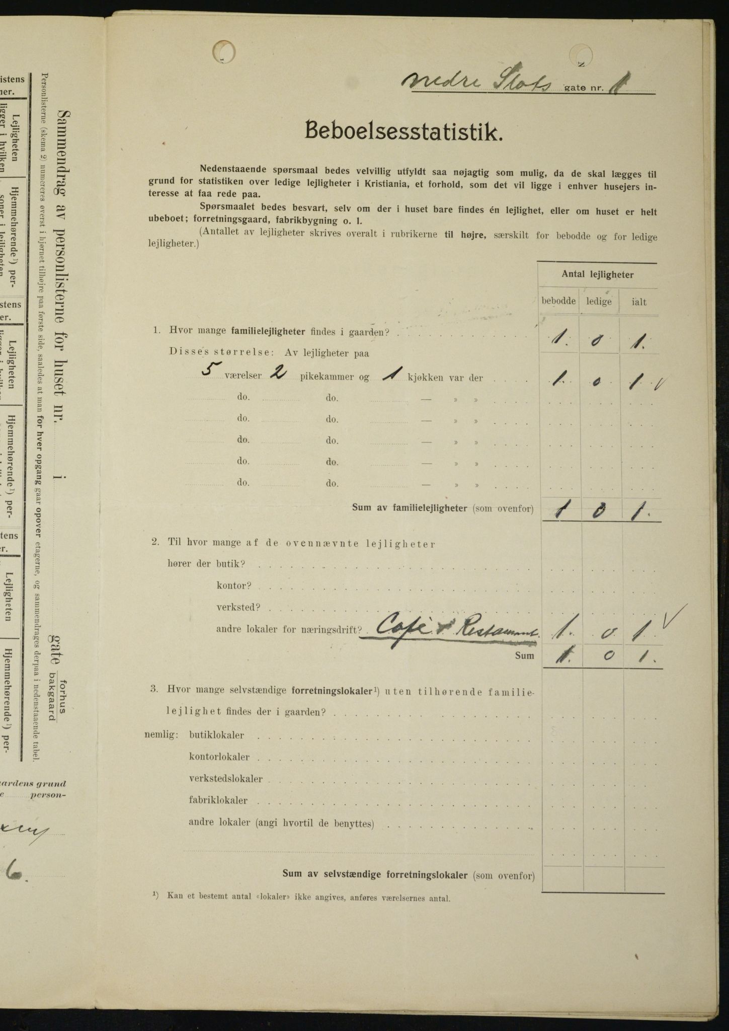 OBA, Kommunal folketelling 1.2.1909 for Kristiania kjøpstad, 1909, s. 62939