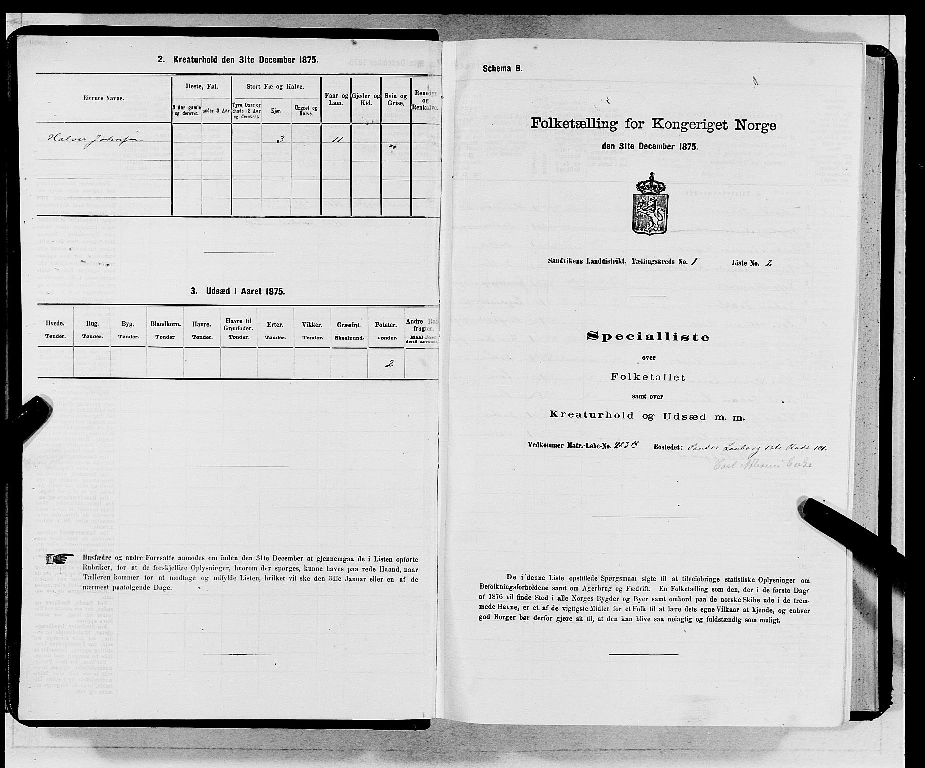 SAB, Folketelling 1875 for 1281L Bergen landdistrikt, Domkirkens landsokn og Sandvikens landsokn, 1875, s. 21