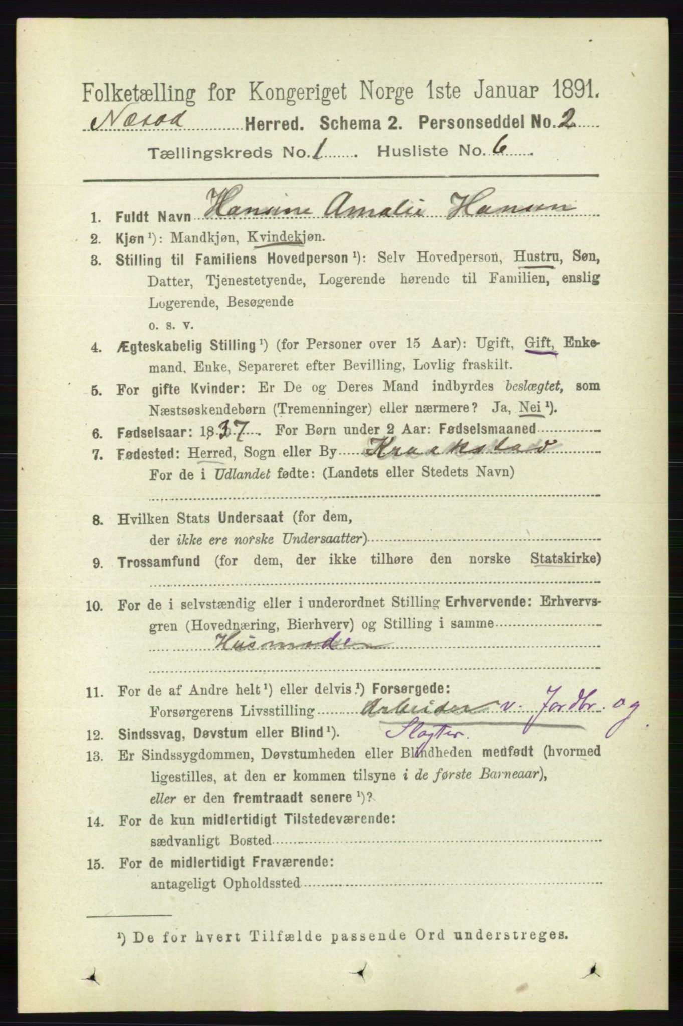 RA, Folketelling 1891 for 0216 Nesodden herred, 1891, s. 119