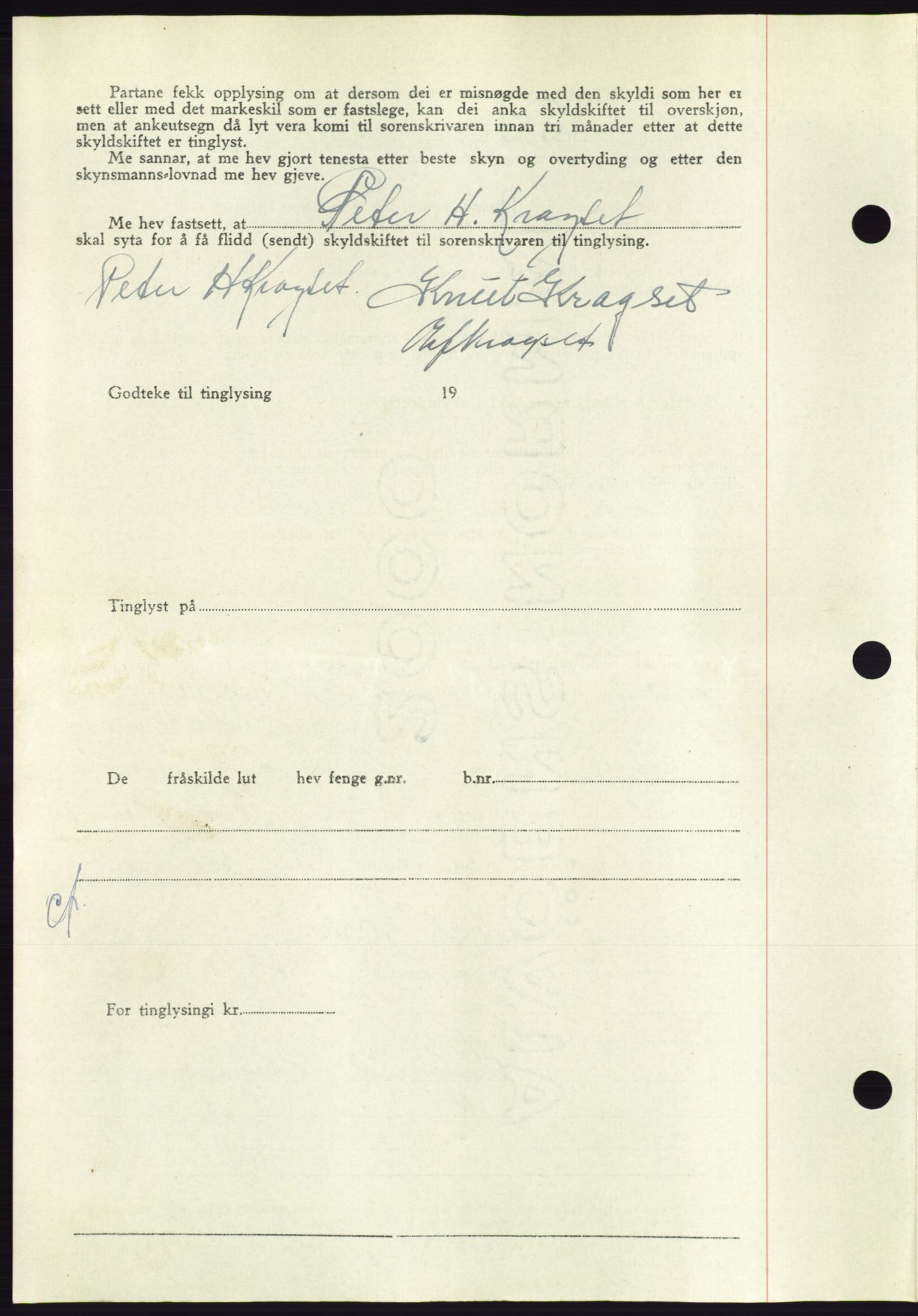 Søre Sunnmøre sorenskriveri, AV/SAT-A-4122/1/2/2C/L0084: Pantebok nr. 10A, 1949-1949, Dagboknr: 1236/1949