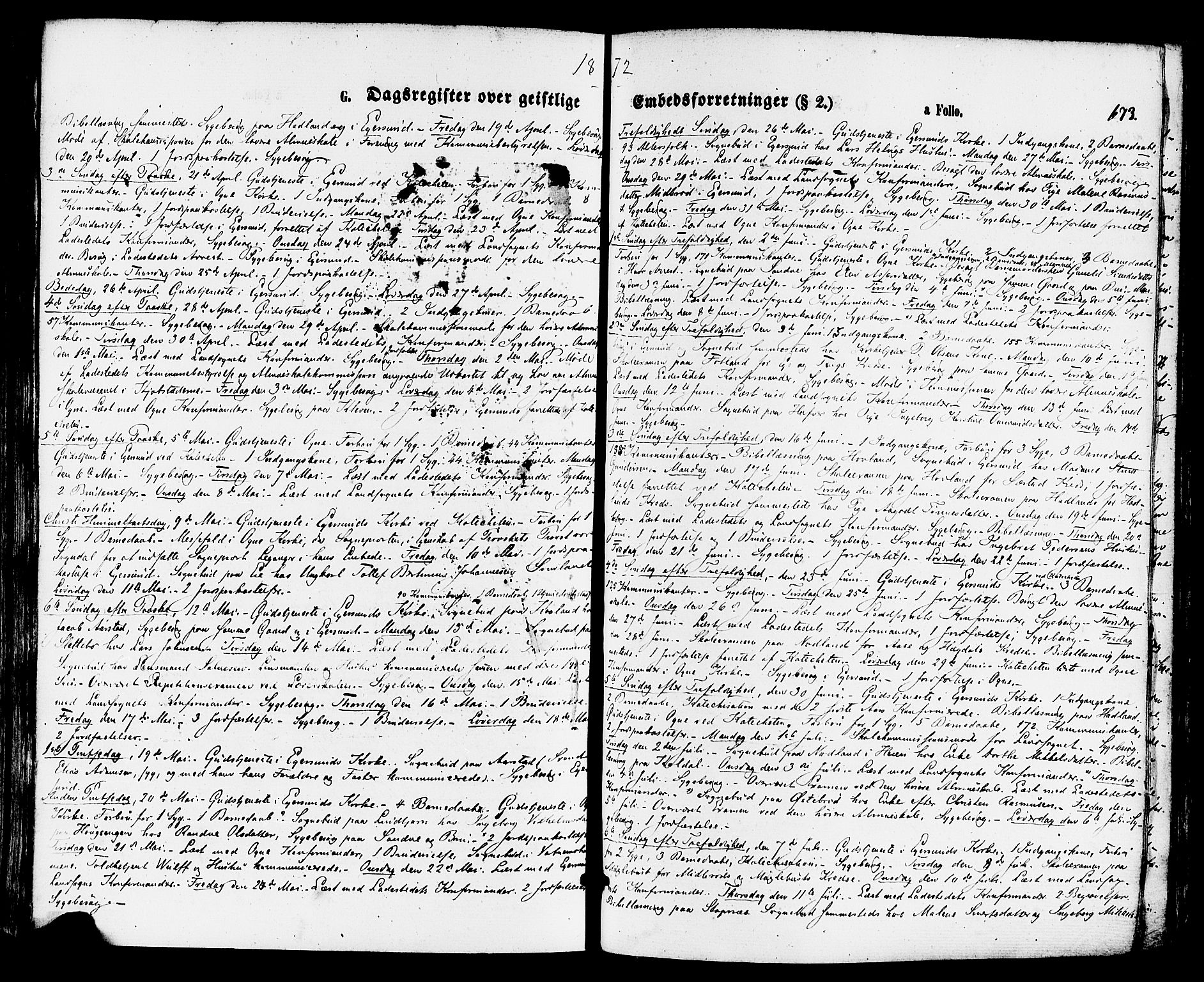 Eigersund sokneprestkontor, AV/SAST-A-101807/001/30/30BA/L0014: Ministerialbok nr. A 13, 1866-1878, s. 673