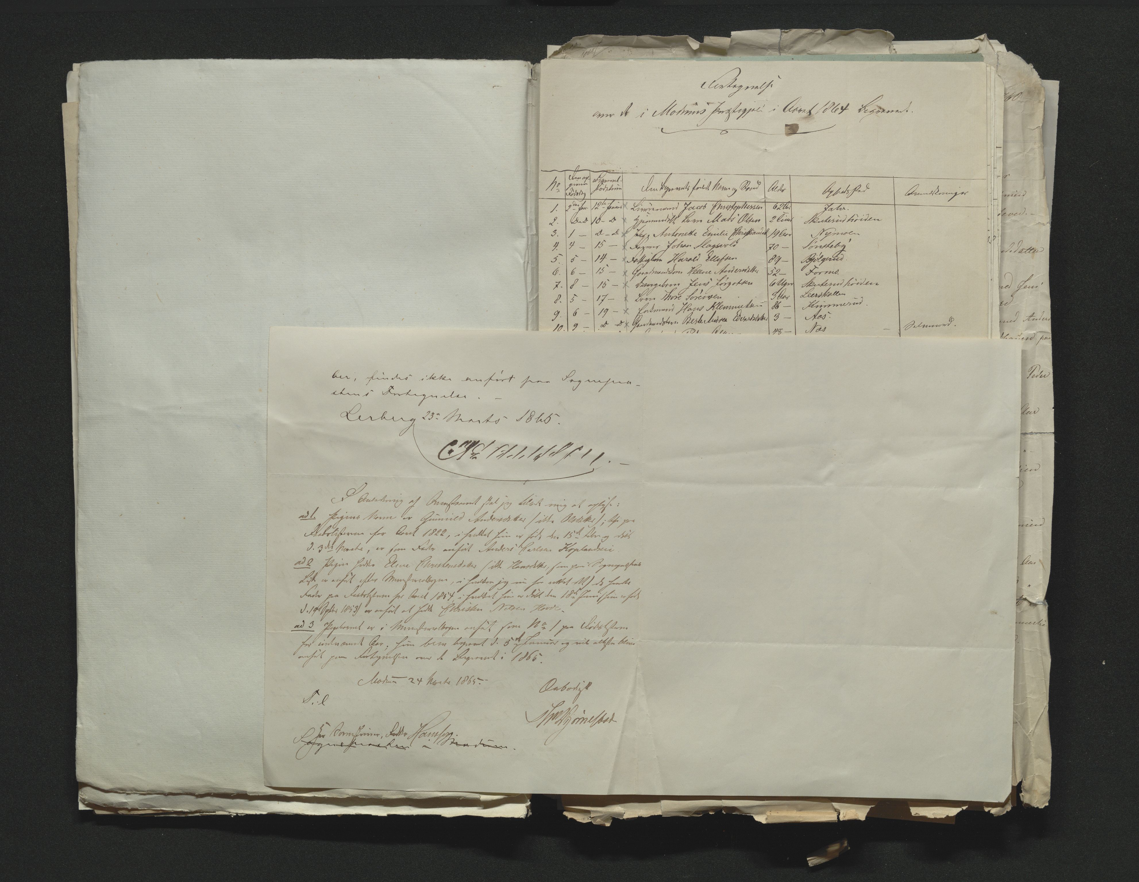 Eiker, Modum og Sigdal sorenskriveri, AV/SAKO-A-123/H/Ha/Hab/L0011: Dødsfallsmeldinger, 1862-1865, s. 395