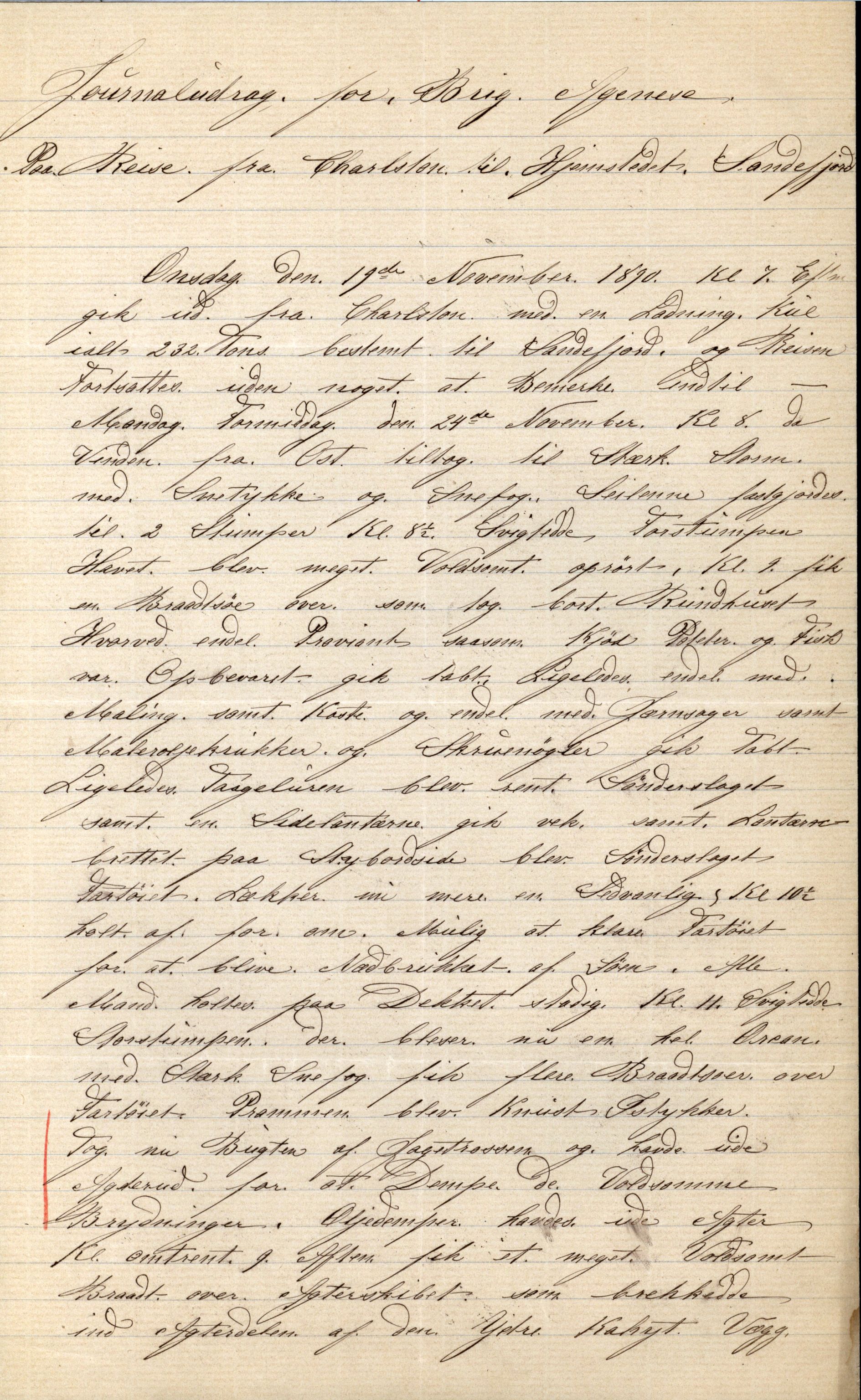 Pa 63 - Østlandske skibsassuranceforening, VEMU/A-1079/G/Ga/L0026/0007: Havaridokumenter / Arctic, Biskop Brun, Agnese, Annie, Alma, Bertha Rød, 1890, s. 9